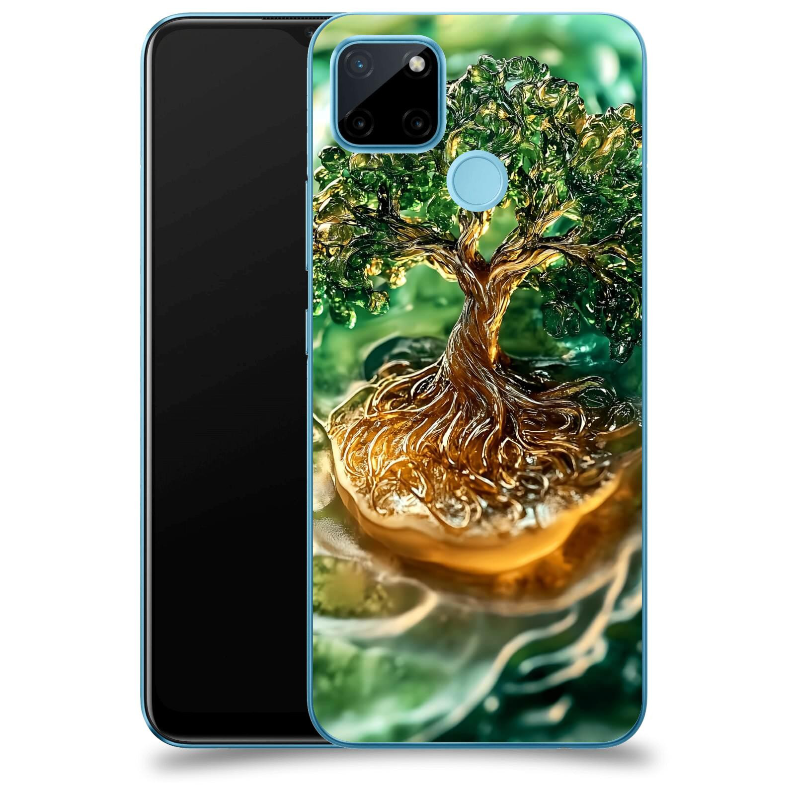 ACOVER Kryt na mobil Realme C21Y - Golden Moss III