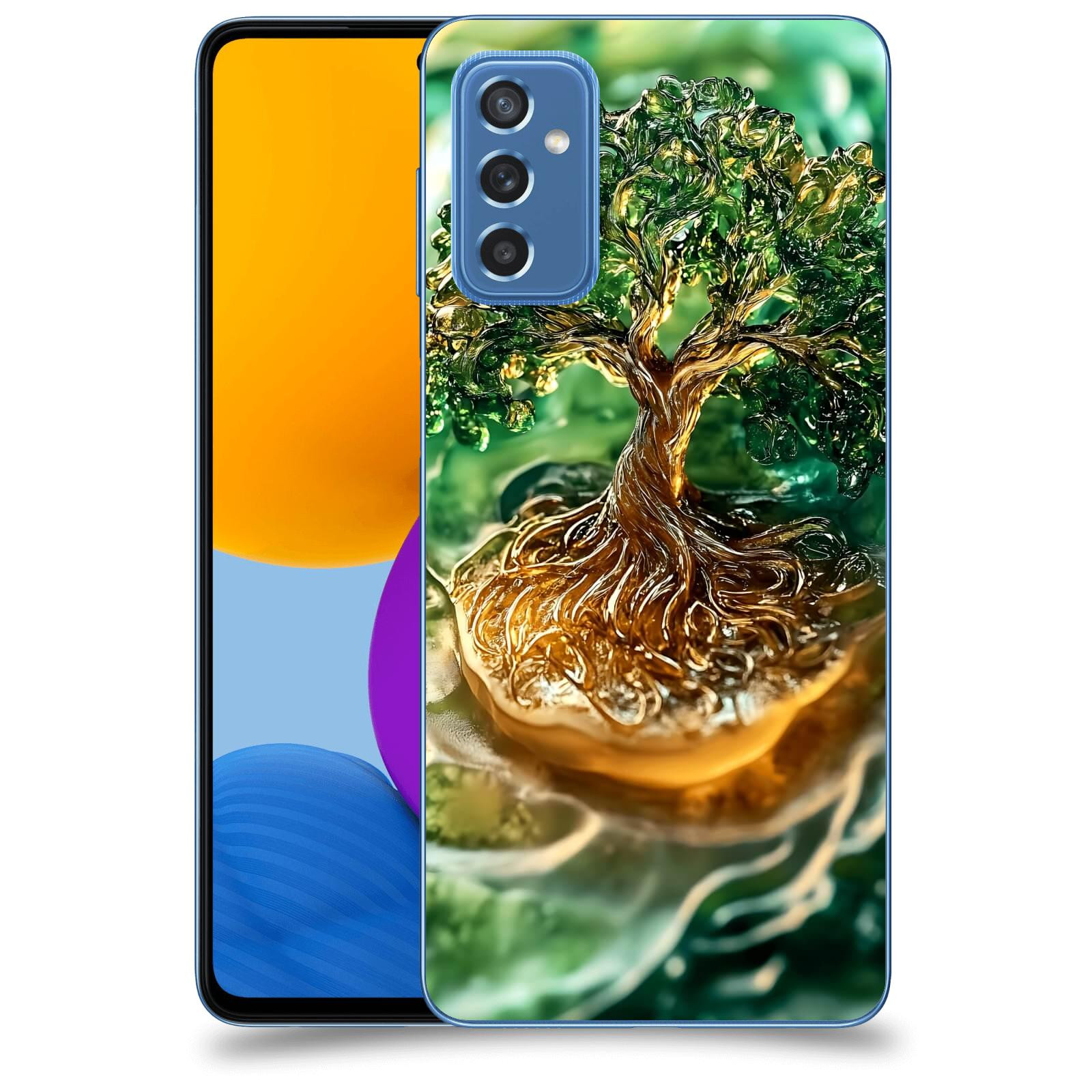 ACOVER Kryt na mobil Samsung Galaxy M52 5G - Golden Moss III