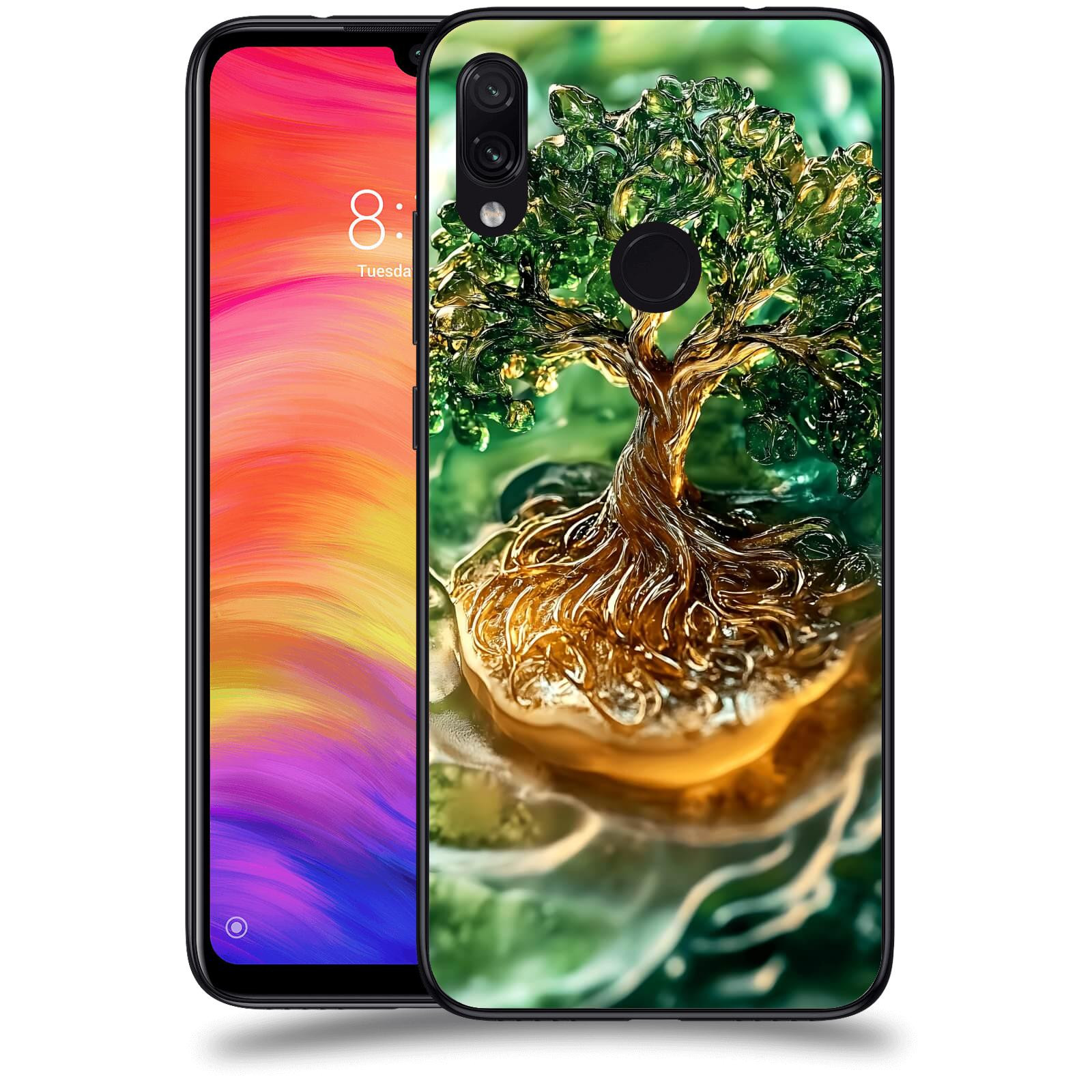 ACOVER Kryt na mobil Xiaomi Redmi Note 7 - Golden Moss III