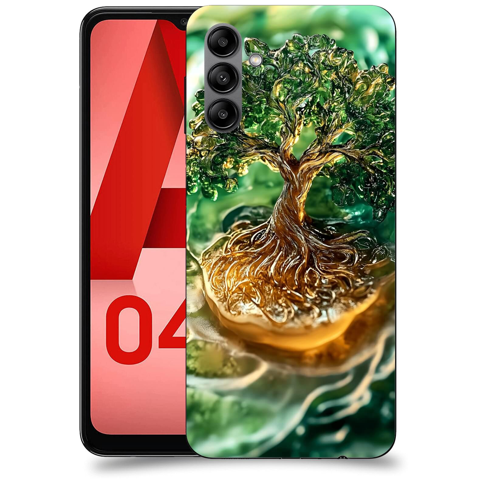 ACOVER Kryt na mobil Samsung Galaxy A04s - Golden Moss III