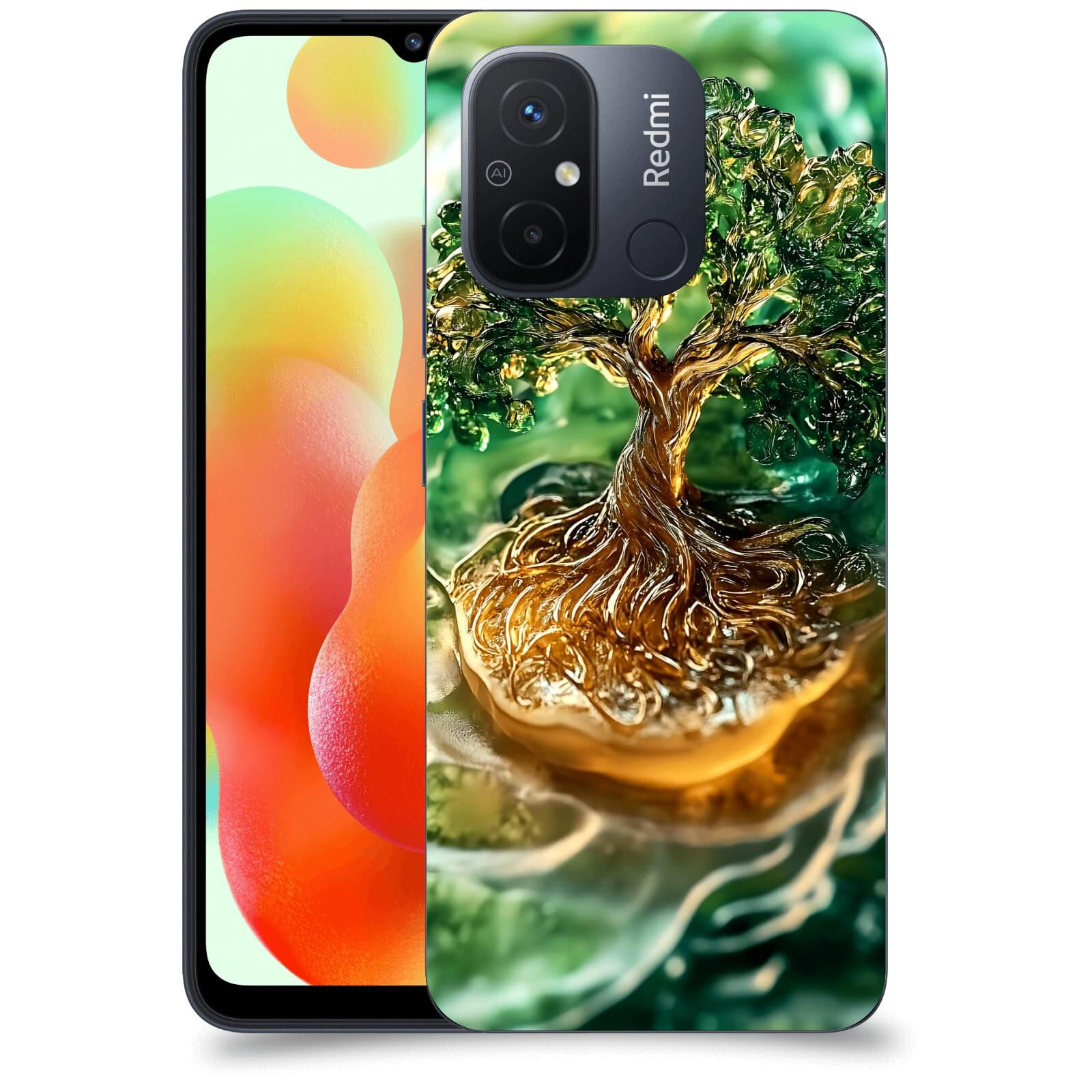 ACOVER Kryt na mobil Xiaomi Redmi 12C - Golden Moss III