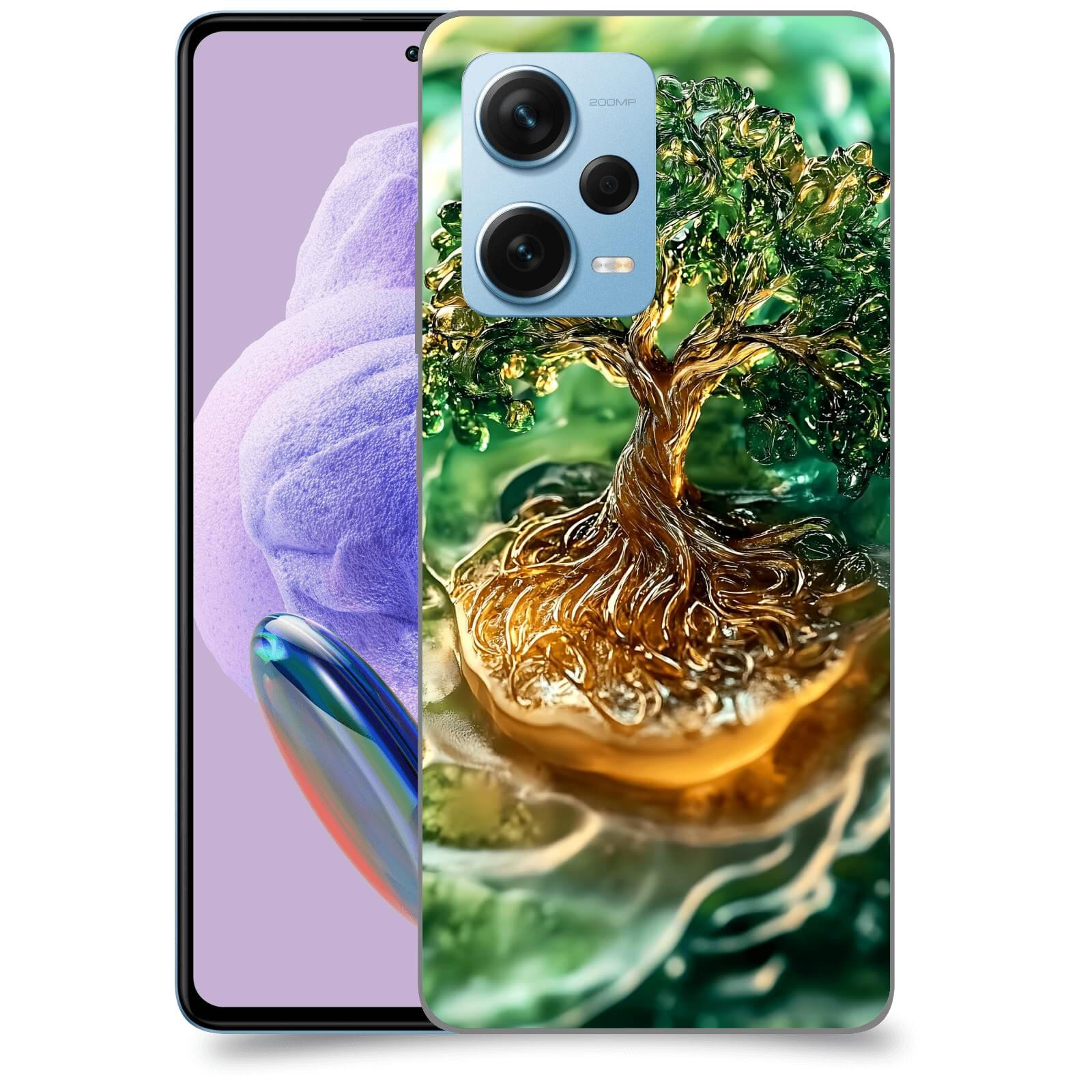 ACOVER Kryt na mobil Xiaomi Redmi Note 12 Pro+ 5G - Golden Moss III