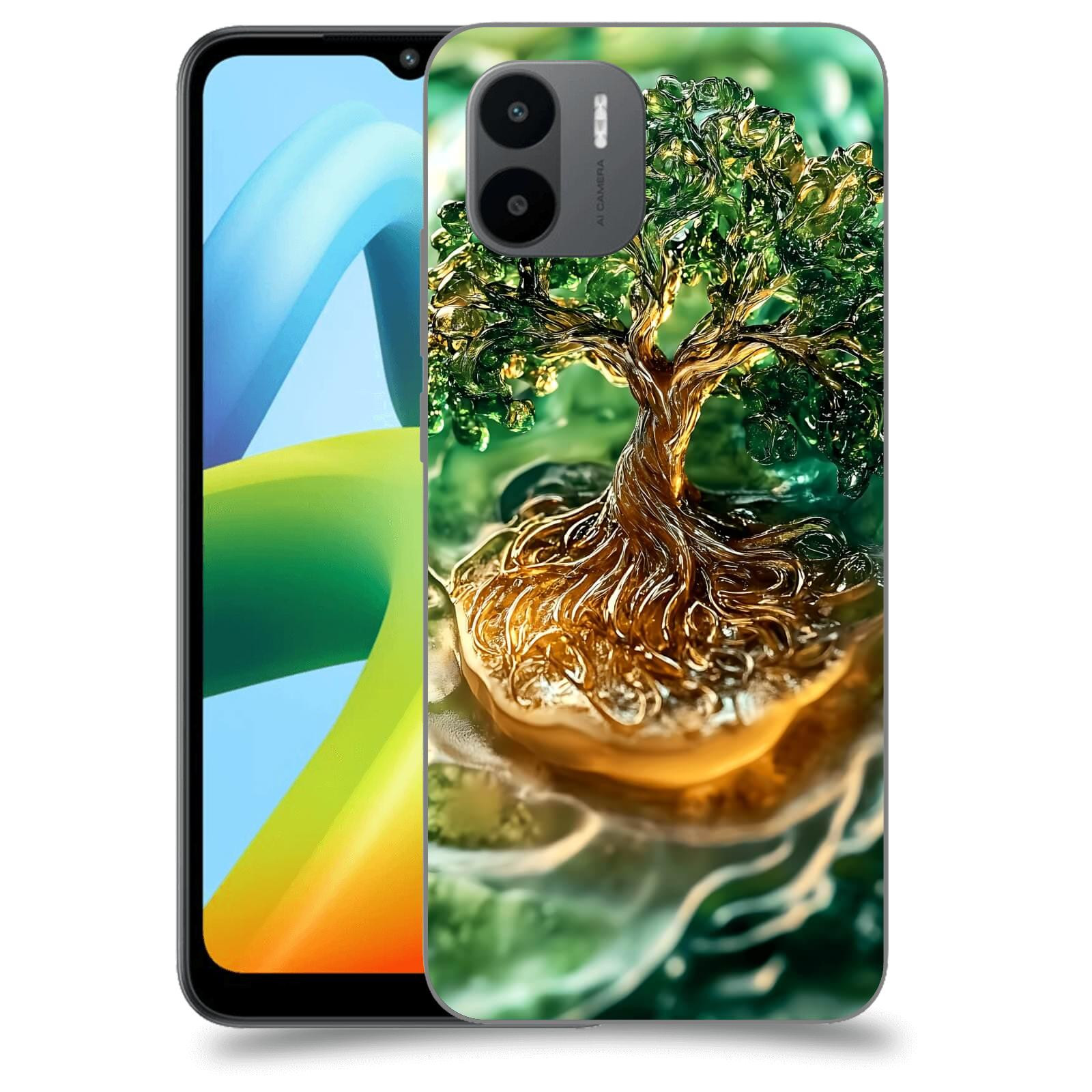 ACOVER Kryt na mobil Xiaomi Redmi A1+ - Golden Moss III