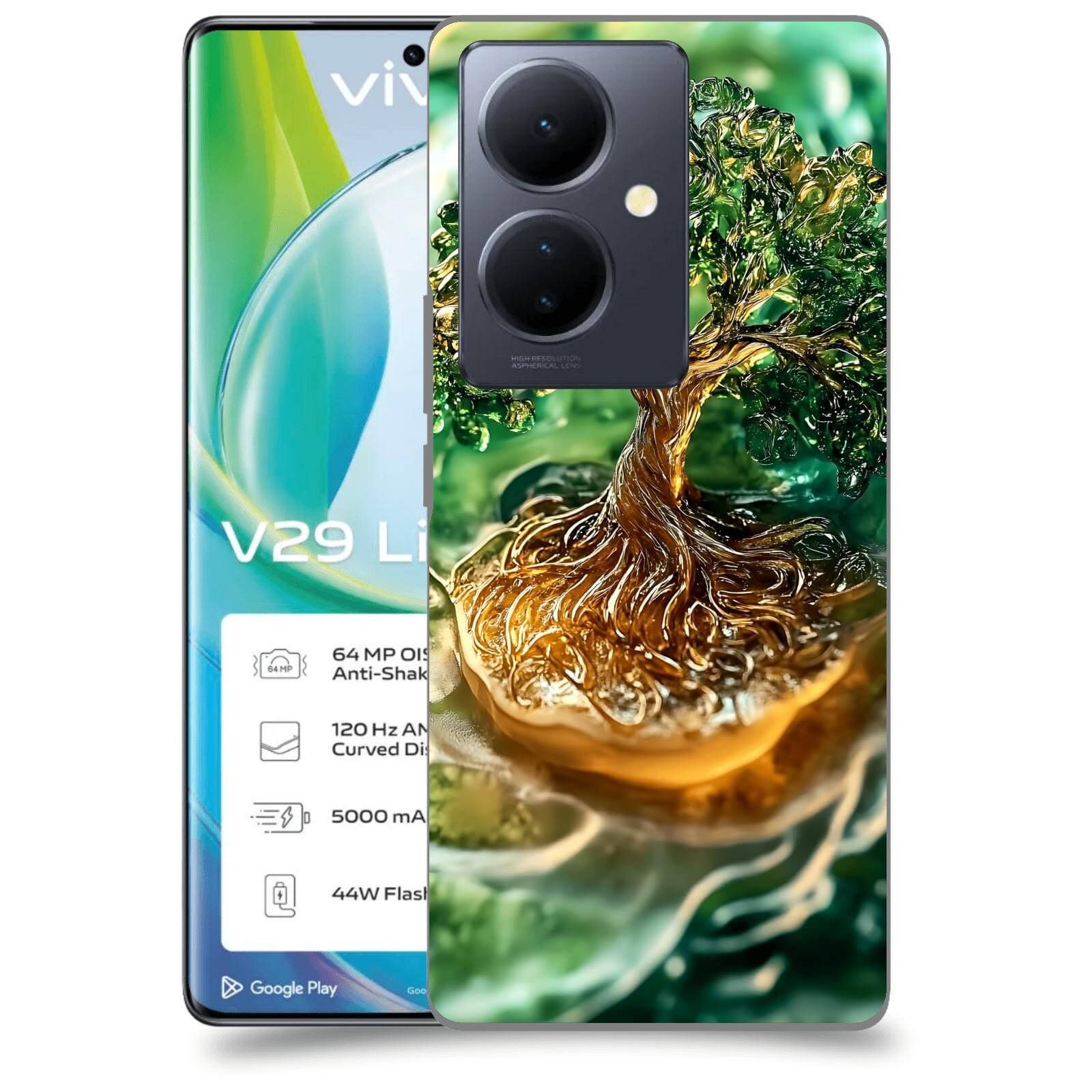 ACOVER Kryt na mobil VIVO V29 Lite 5G - Golden Moss III