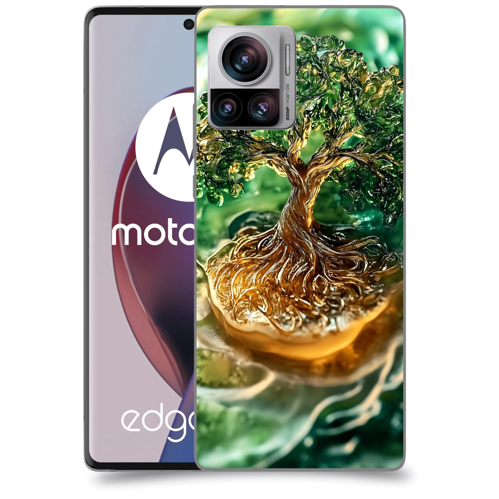 ACOVER Kryt na mobil Motorola Edge 30 Ultra - Golden Moss III