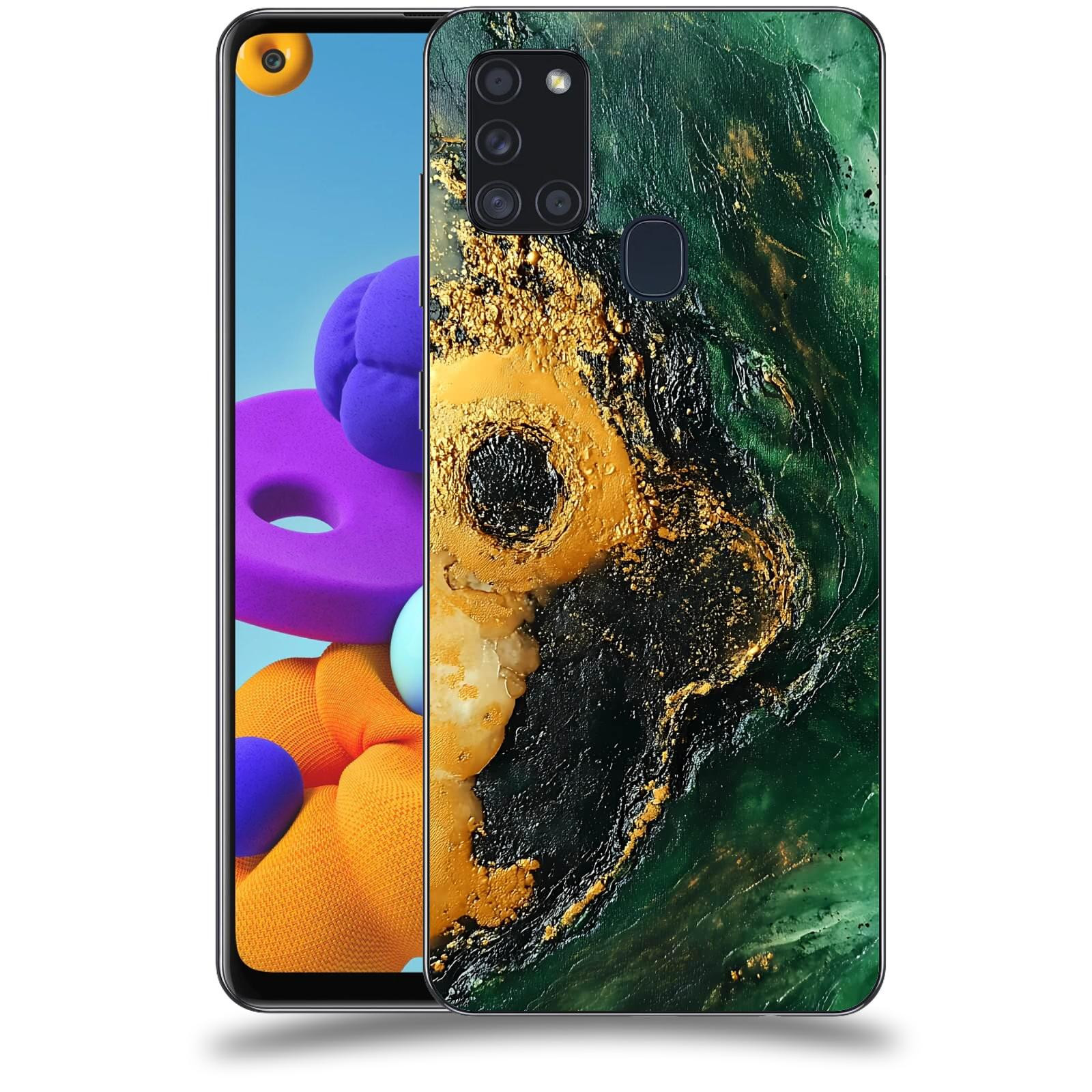 ACOVER Kryt na mobil Samsung Galaxy A21s - Golden Moss IV