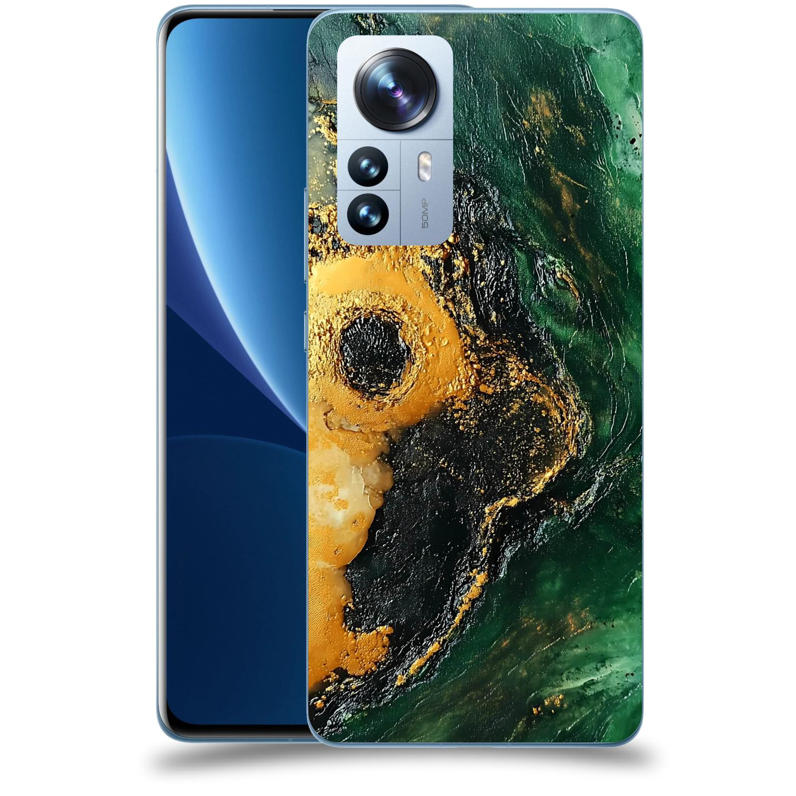ACOVER Kryt na mobil Xiaomi 12 Pro - Golden Moss IV