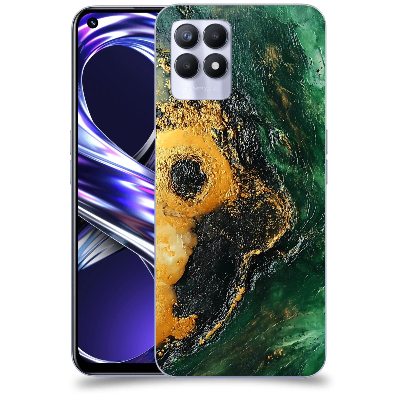 ACOVER Kryt na mobil Realme 8i - Golden Moss IV
