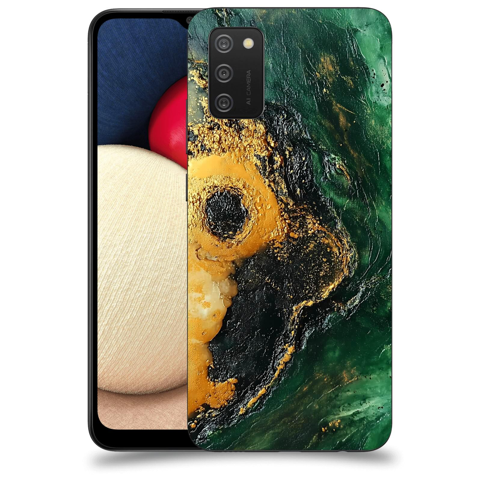 ACOVER Kryt na mobil Samsung Galaxy A02s A025G - Golden Moss IV