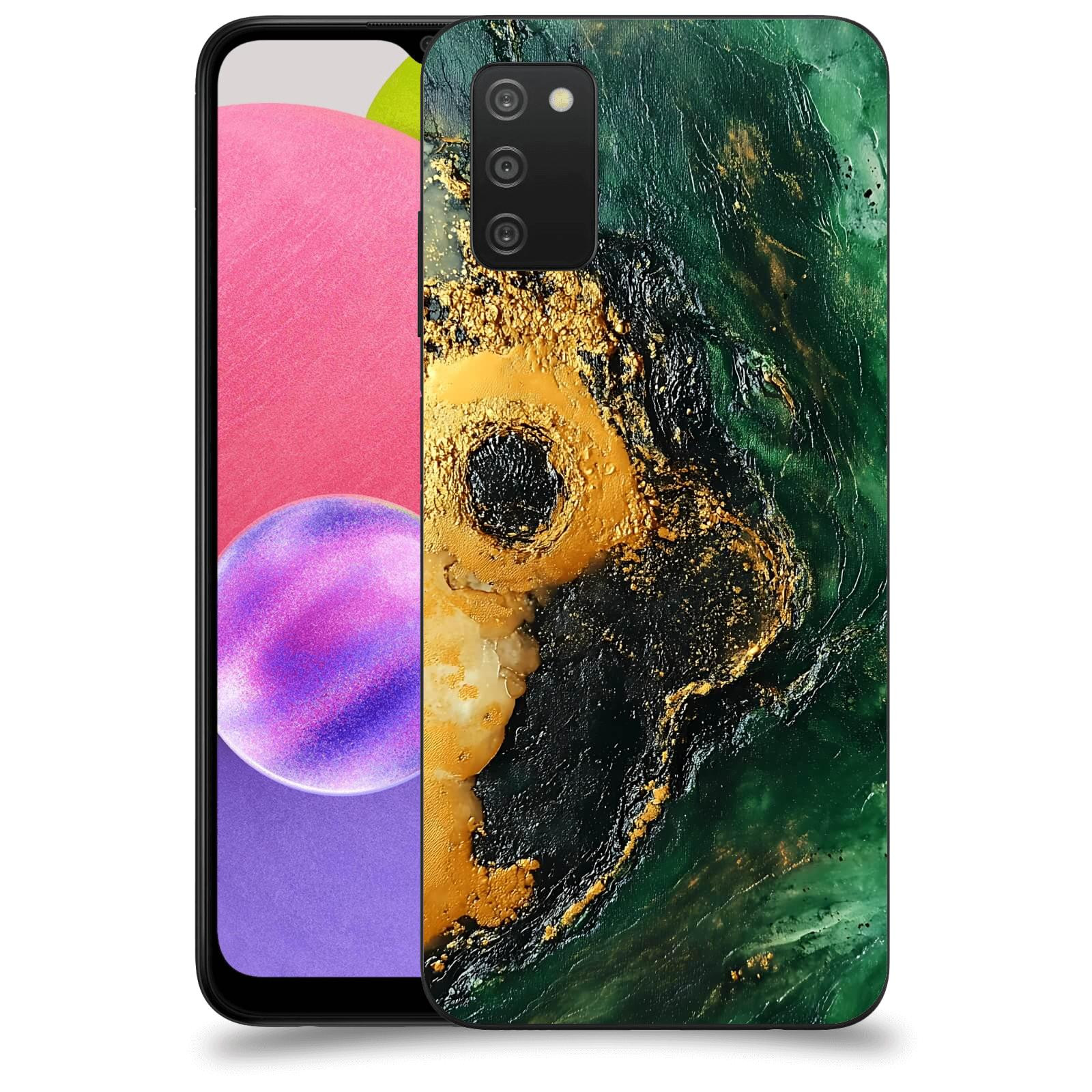 ACOVER Kryt na mobil Samsung Galaxy A03s A037G - Golden Moss IV
