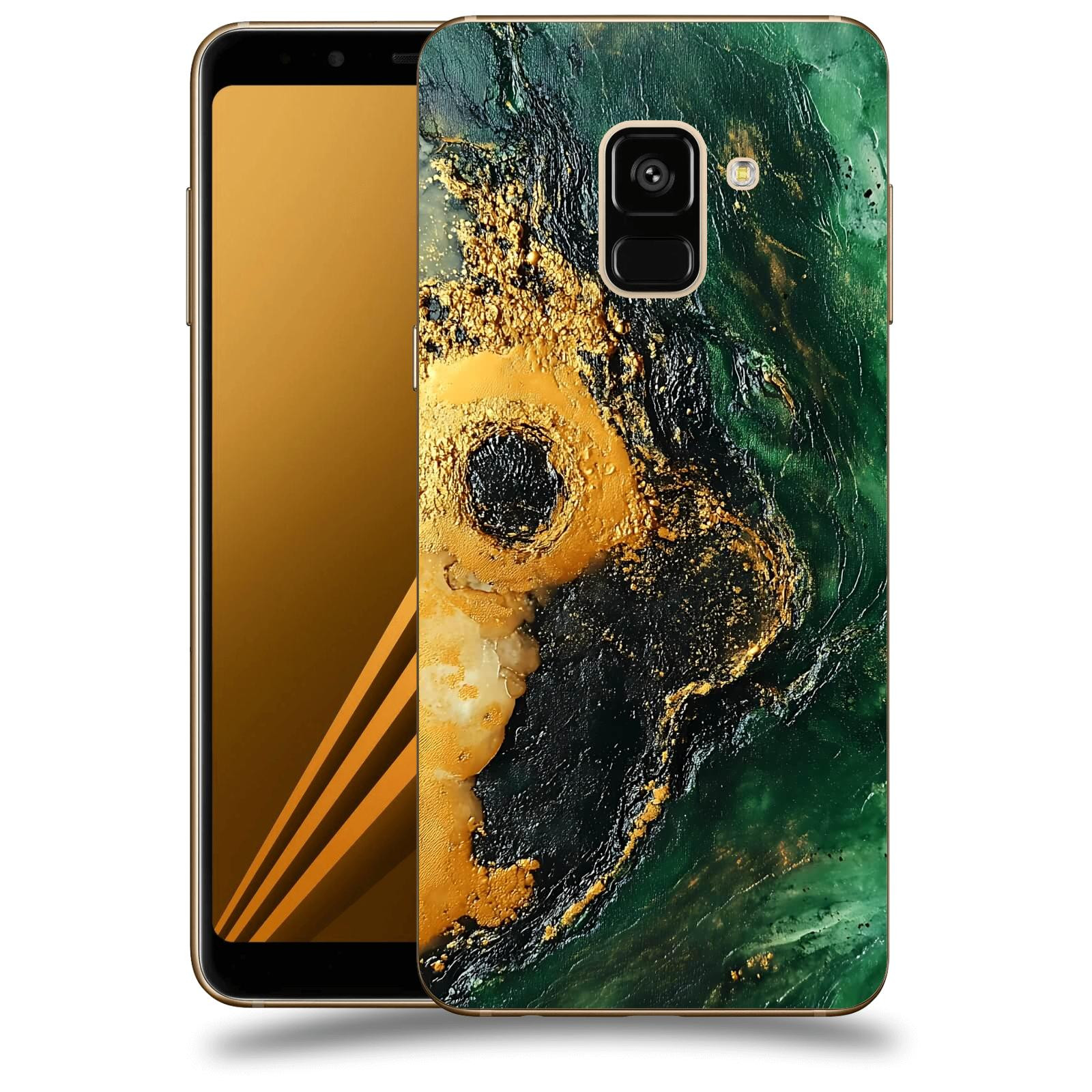 ACOVER Kryt na mobil Samsung Galaxy A8 2018 A530F - Golden Moss IV