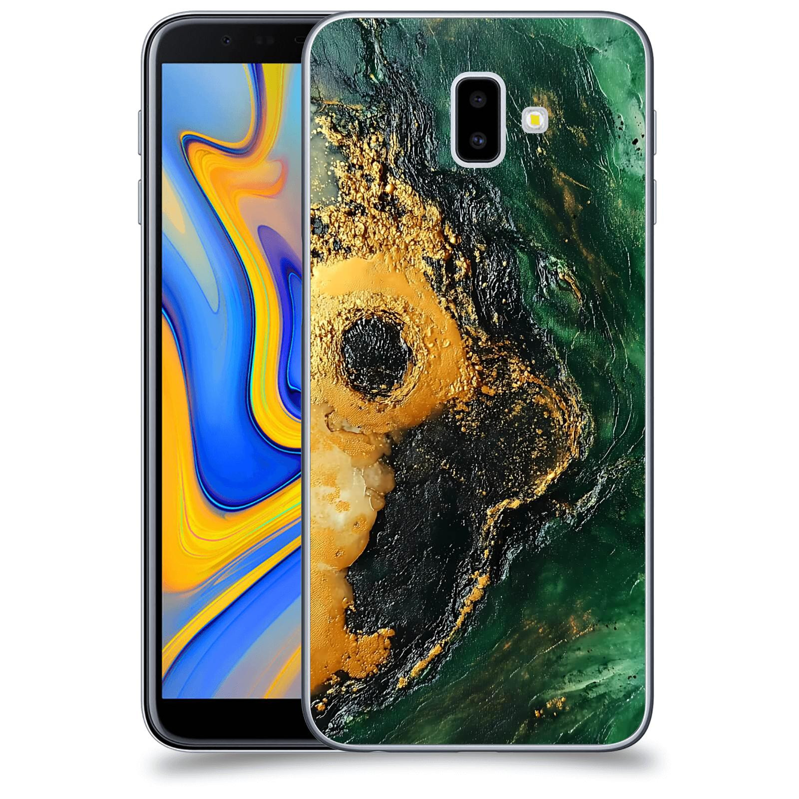ACOVER Kryt na mobil Samsung Galaxy J6+ J610F - Golden Moss IV
