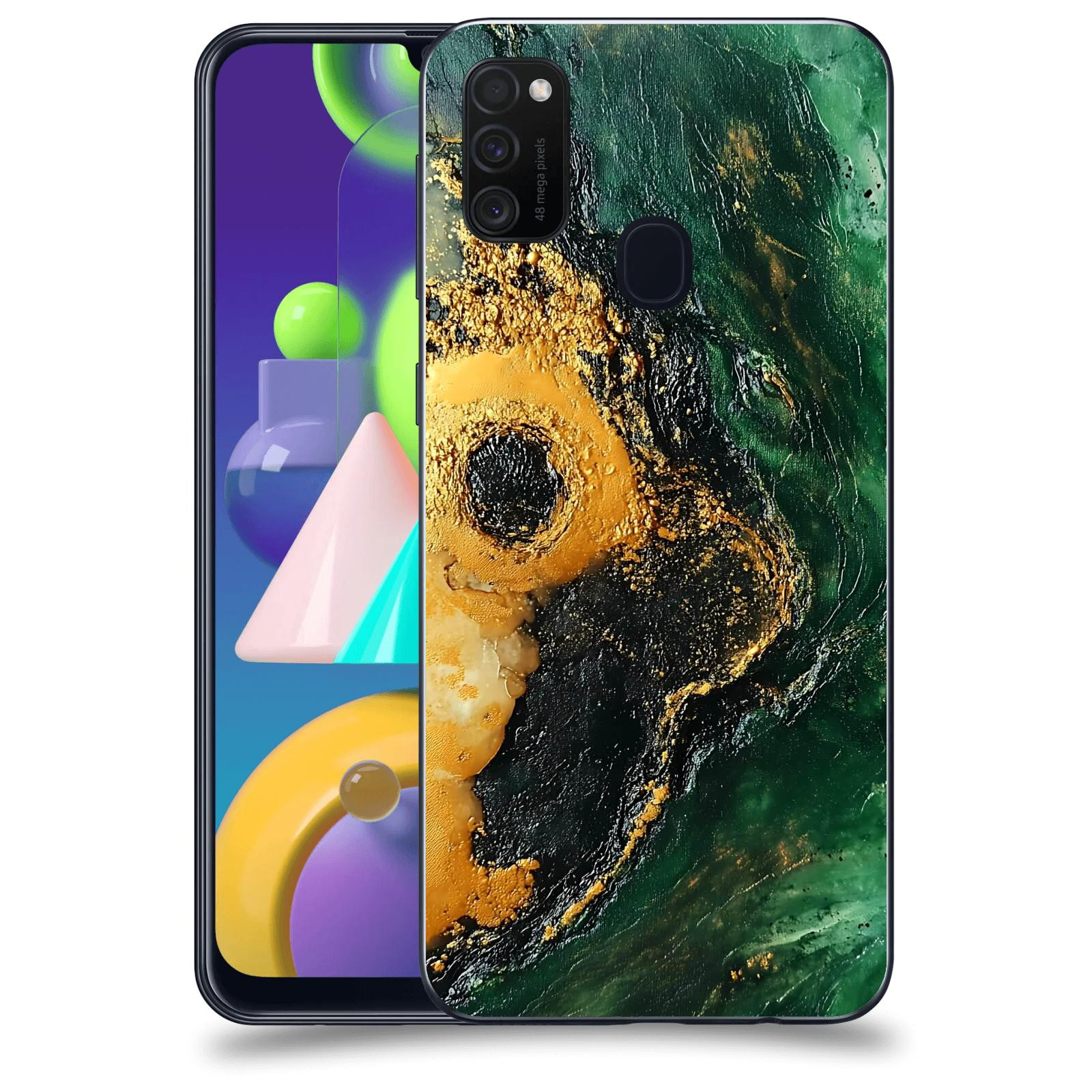 ACOVER Kryt na mobil Samsung Galaxy M21 M215F - Golden Moss IV