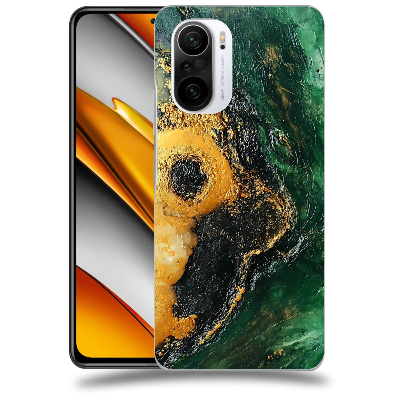ACOVER Kryt na mobil Xiaomi Poco F3 - Golden Moss IV