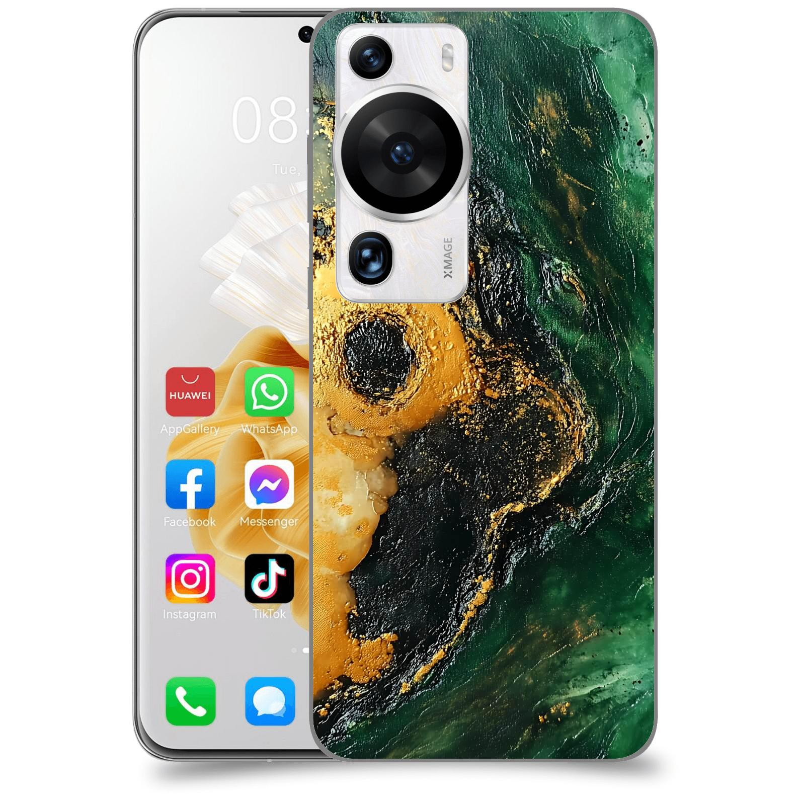 ACOVER Kryt na mobil Huawei P60 Pro - Golden Moss IV