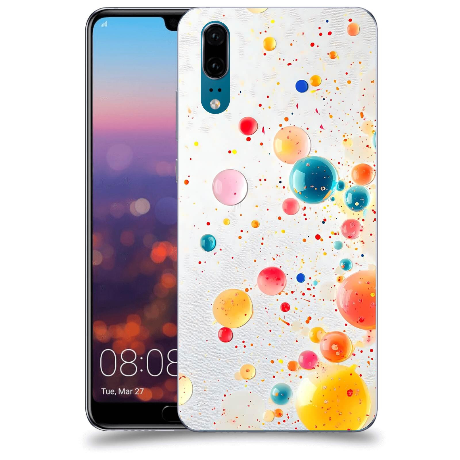 ACOVER Kryt na mobil Huawei P20 - Barevný výbuch