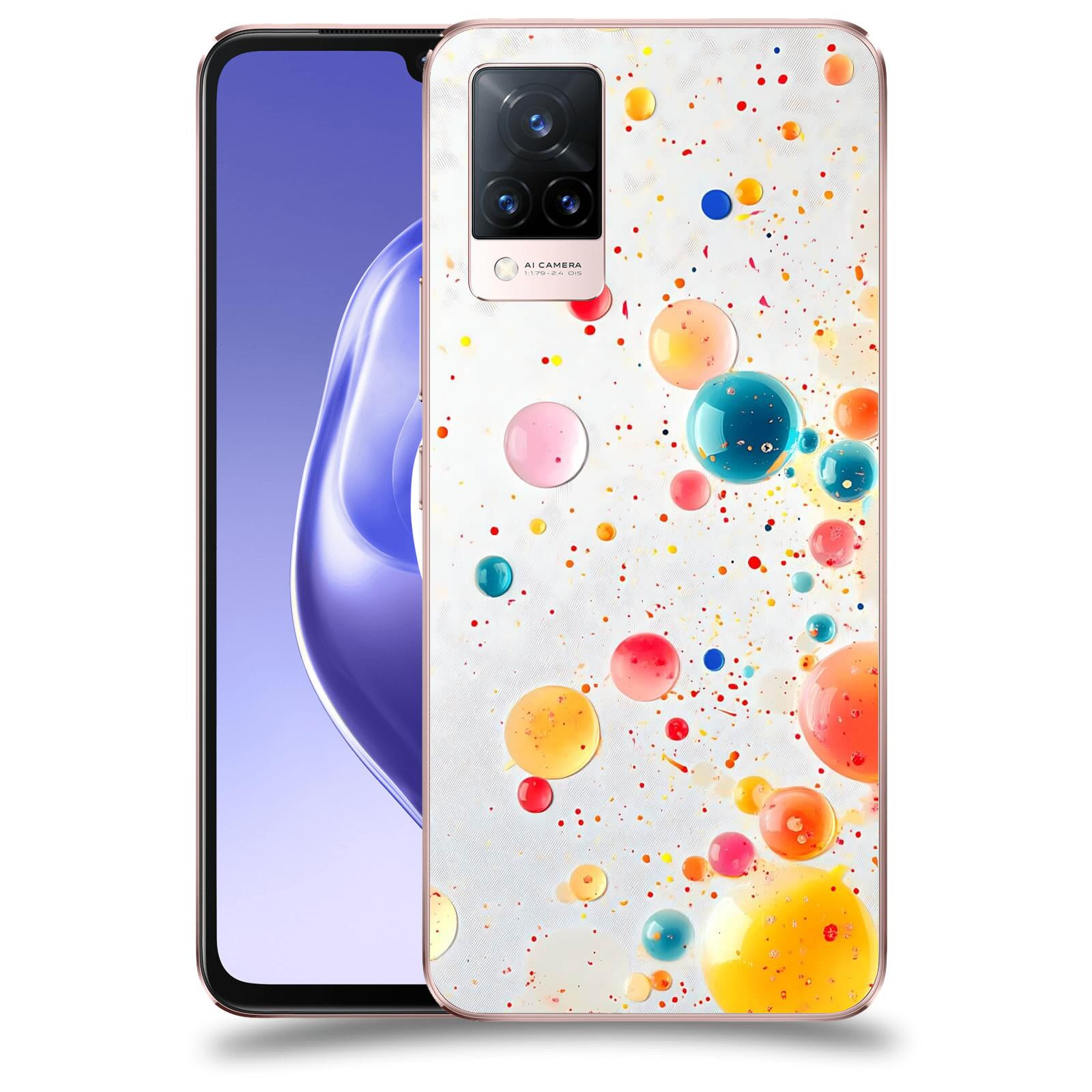 ACOVER Kryt na mobil Vivo V21 5G - Barevný výbuch