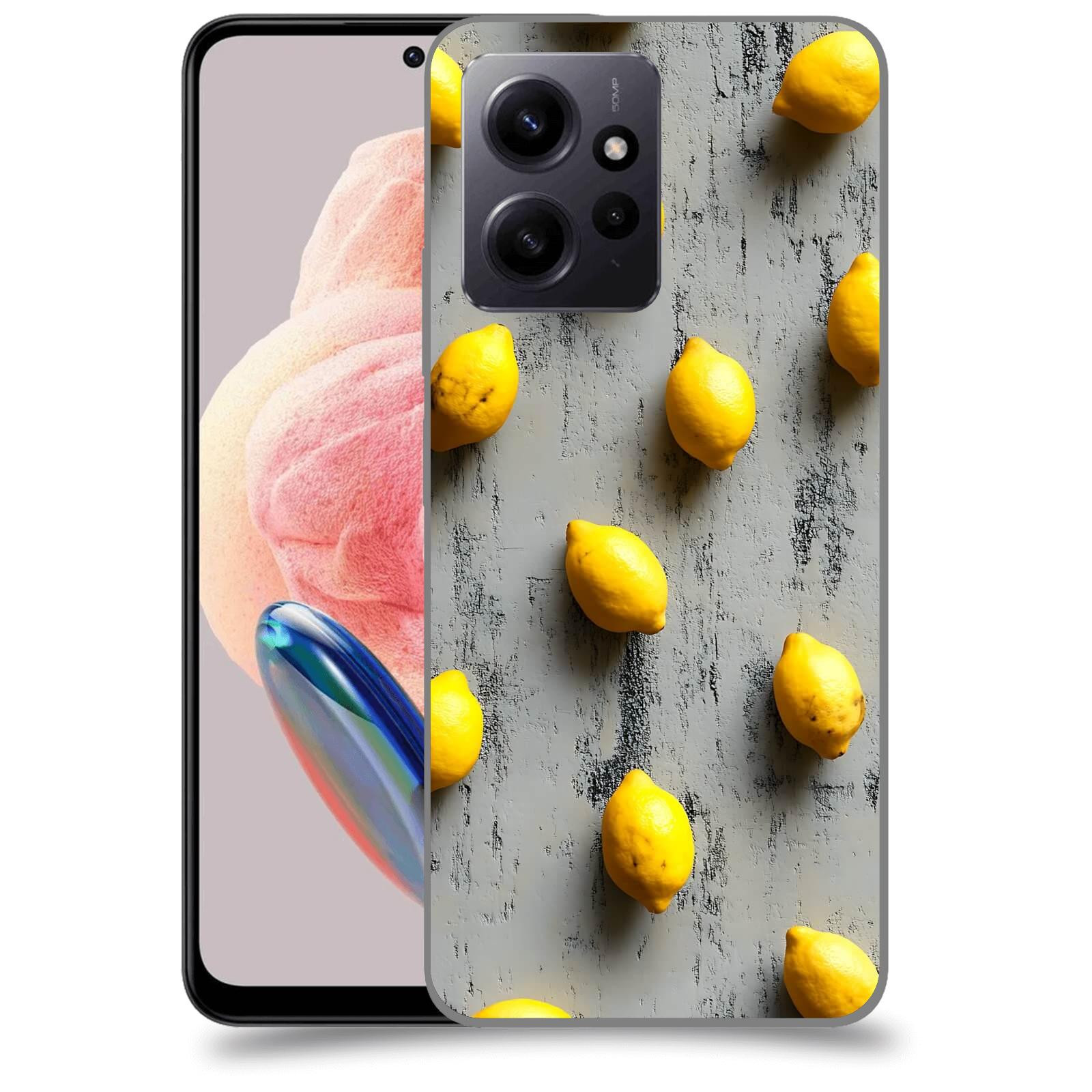 ACOVER Kryt na mobil Xiaomi Redmi Note 12 4G - Citrusová harmonie