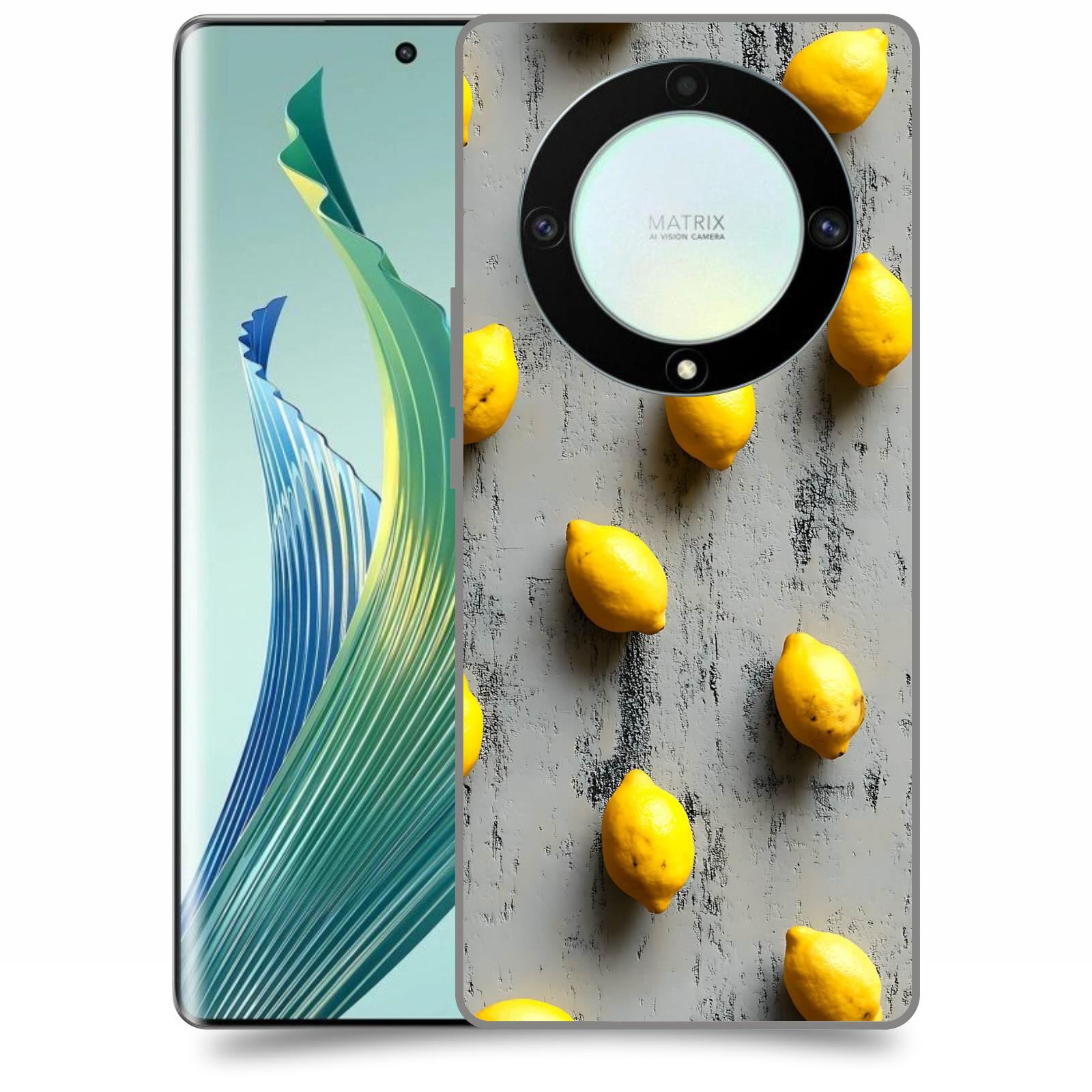 ACOVER Kryt na mobil Honor Magic 5 Lite 5G - Citrusová harmonie