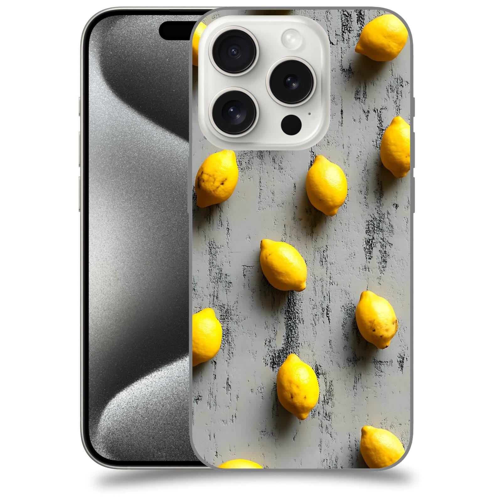 ACOVER Kryt na mobil Apple iPhone 15 pro - Citrusová harmonie