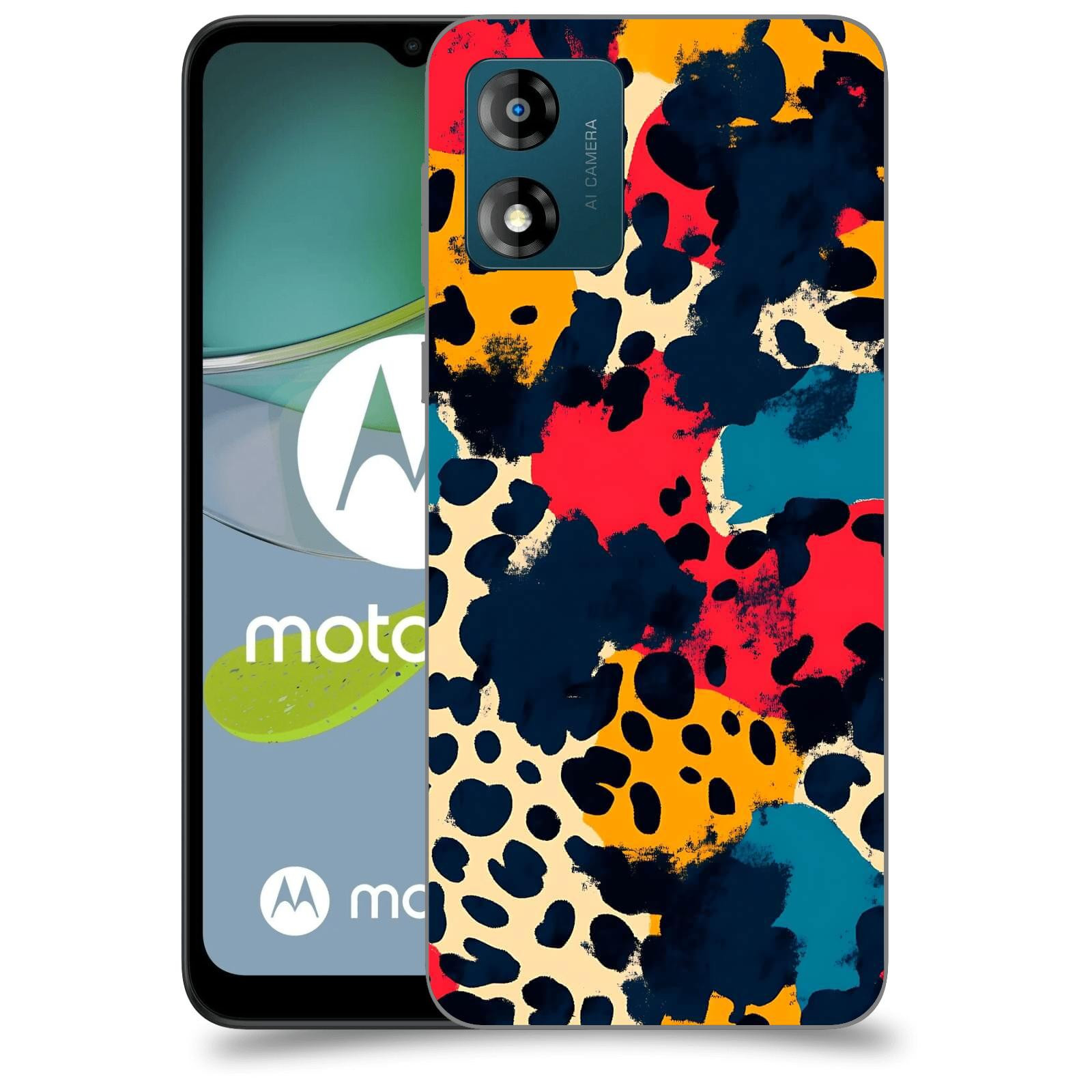 ACOVER Kryt na mobil Motorola Moto E13 - Divoká abstrakce