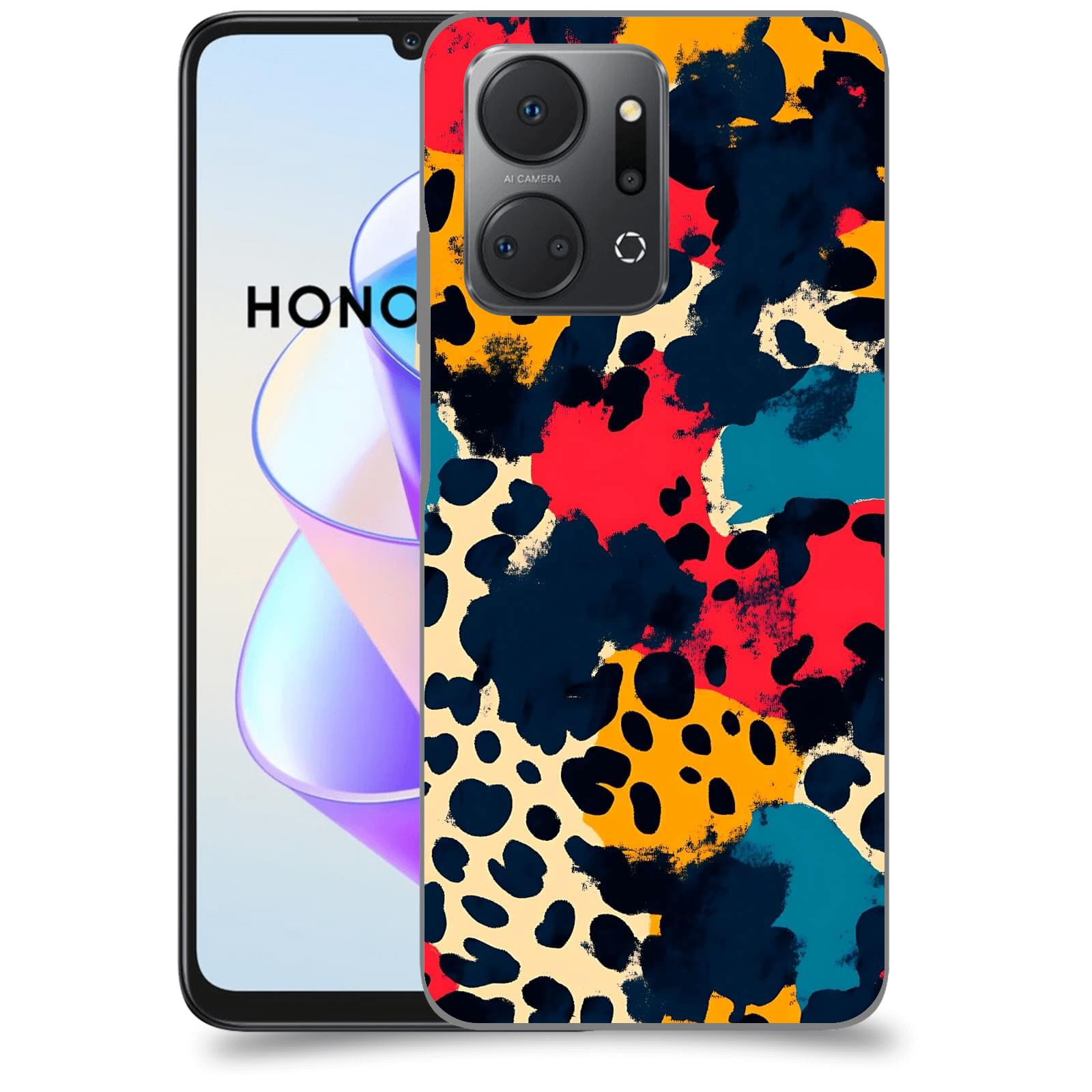 ACOVER Kryt na mobil HONOR X7a - Divoká abstrakce
