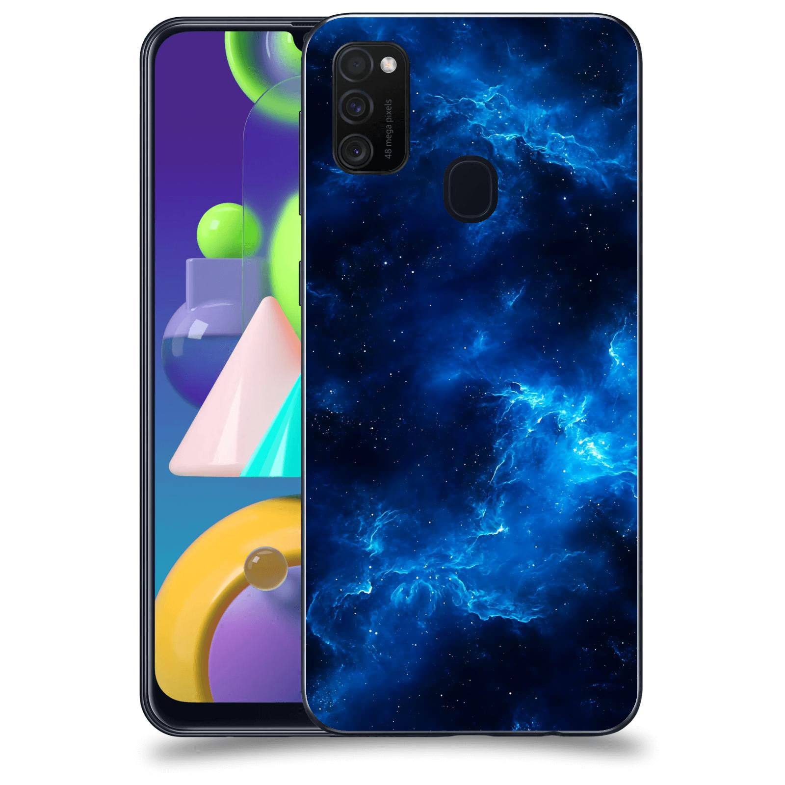 ACOVER Kryt na mobil Samsung Galaxy M21 M215F - Elektrická mlhovina
