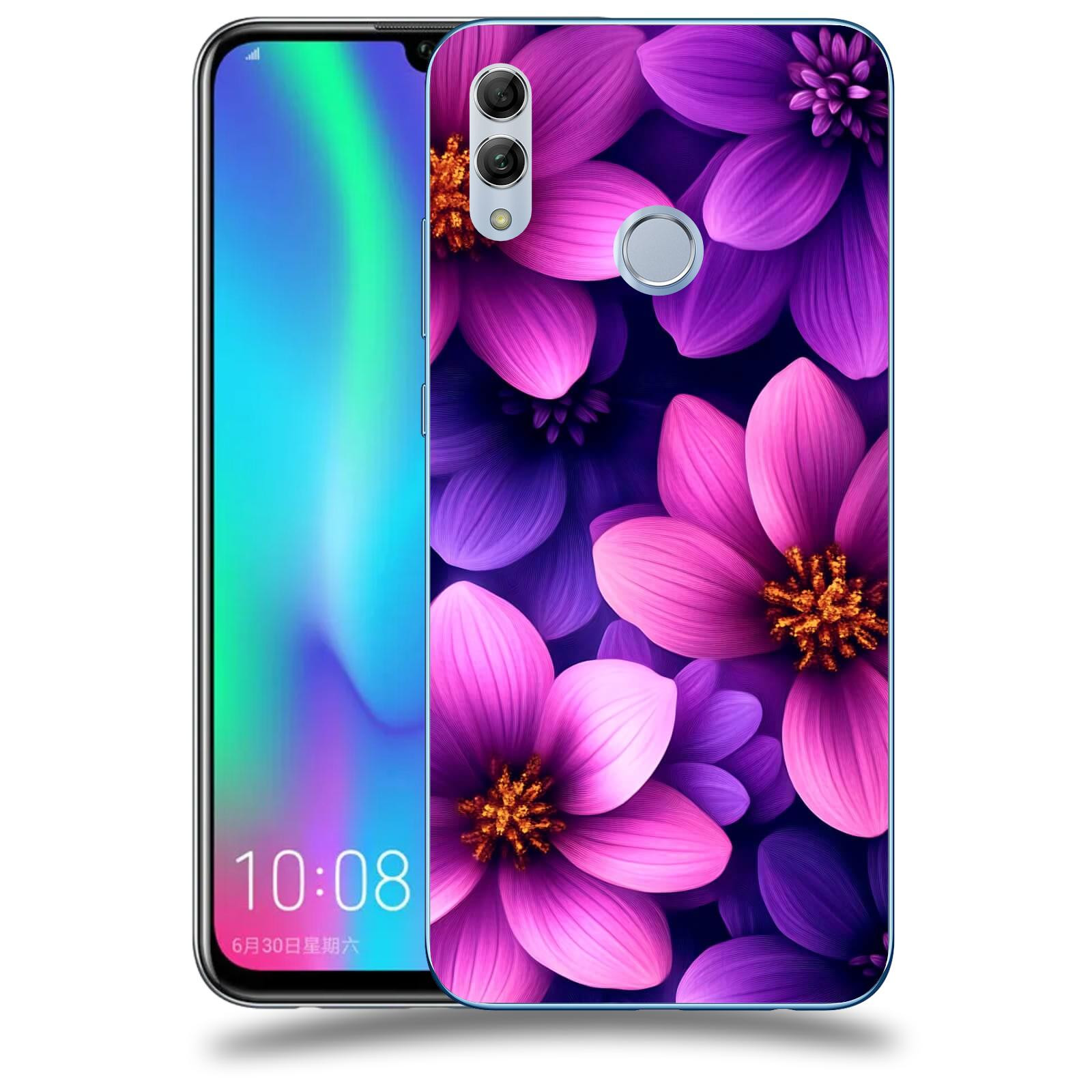 ACOVER Kryt na mobil Honor 10 Lite - Fialové květiny