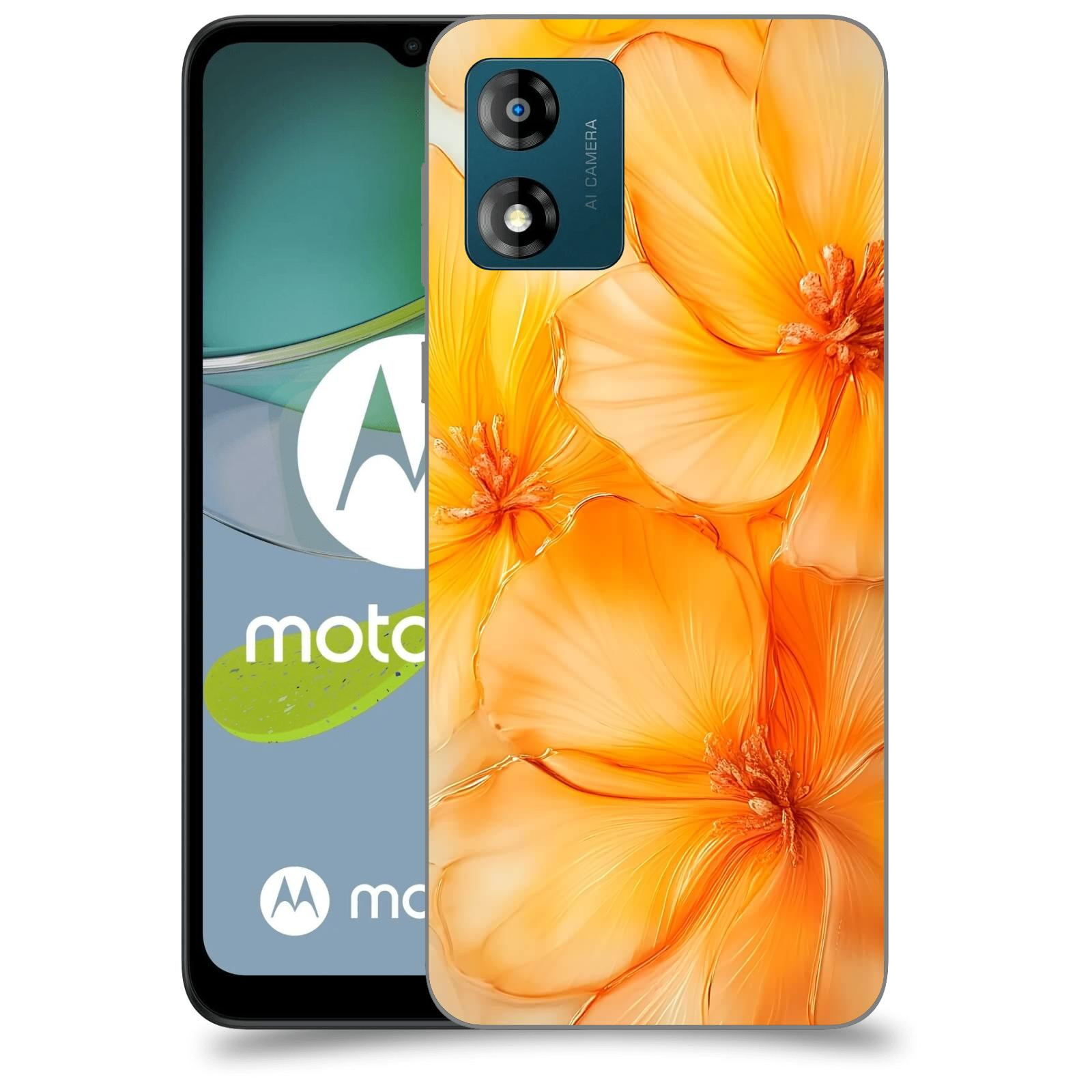 ACOVER Kryt na mobil Motorola Moto E13 - Jantarová něžnost
