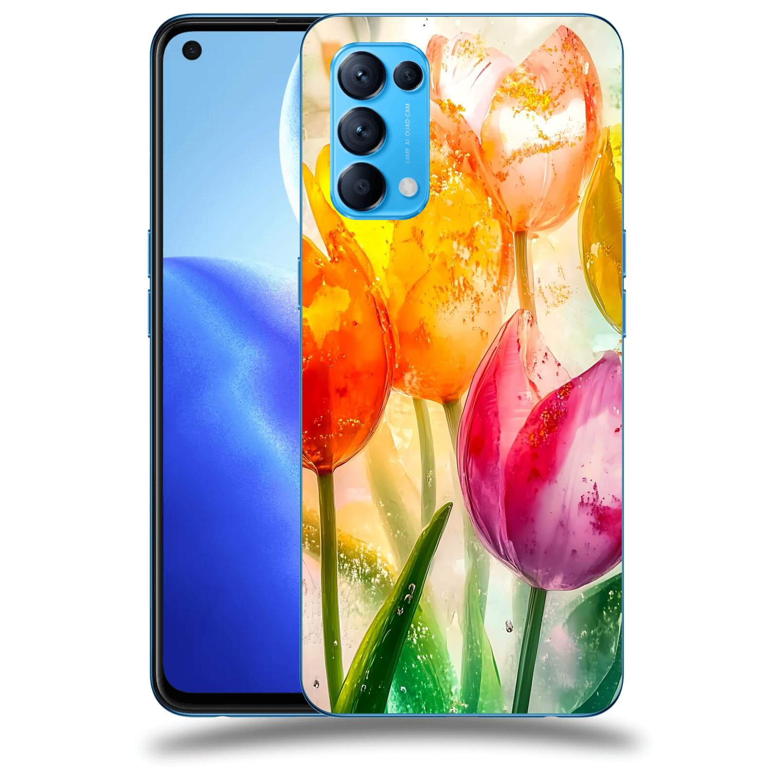 ACOVER Kryt na mobil OPPO Reno 5 5G - Jarní vášeň