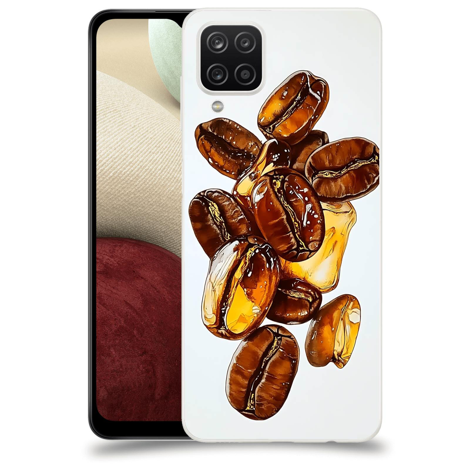 ACOVER Kryt na mobil Samsung Galaxy A12 A125F - Karamelová energie
