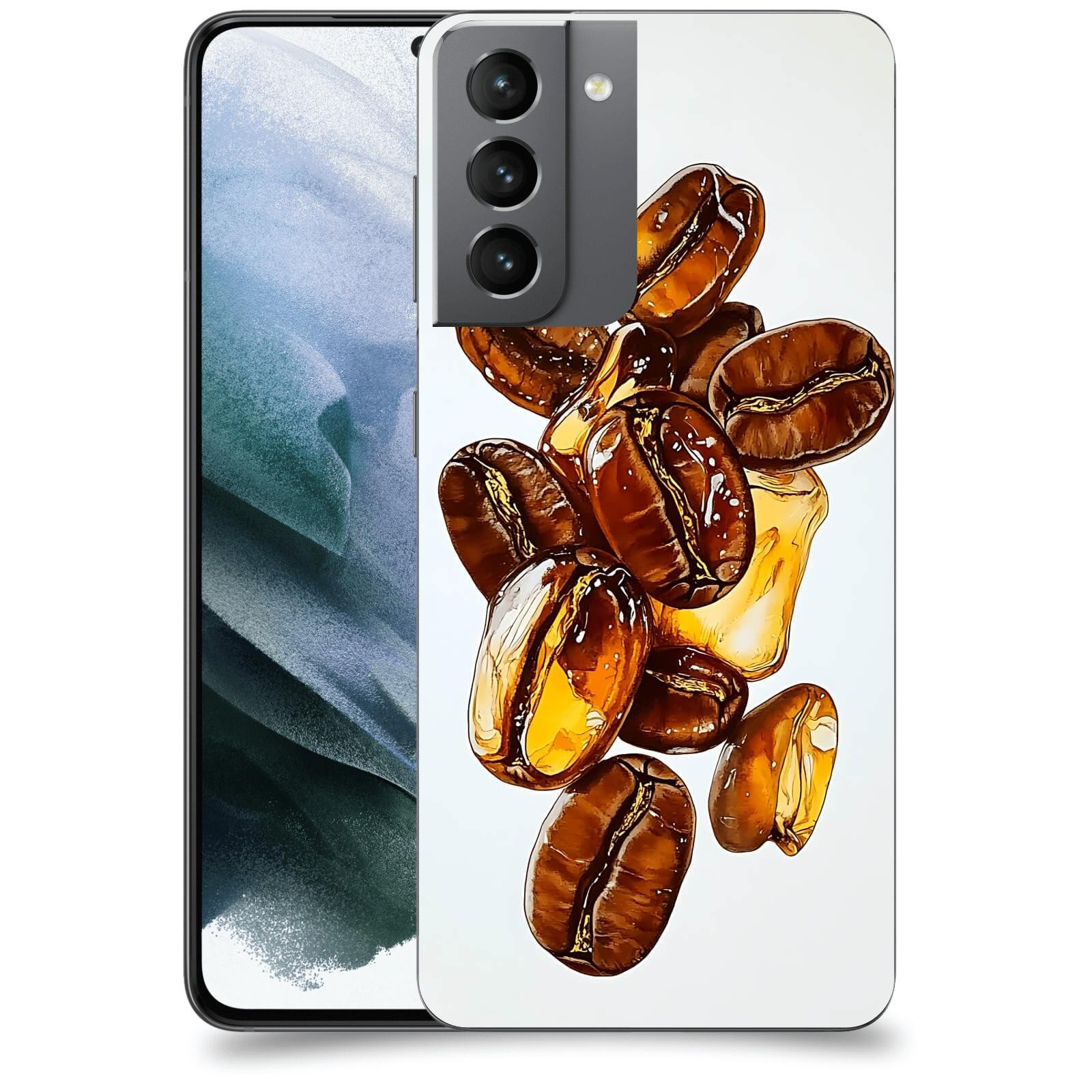 ACOVER Kryt na mobil Samsung Galaxy S21 G991B - Karamelová energie