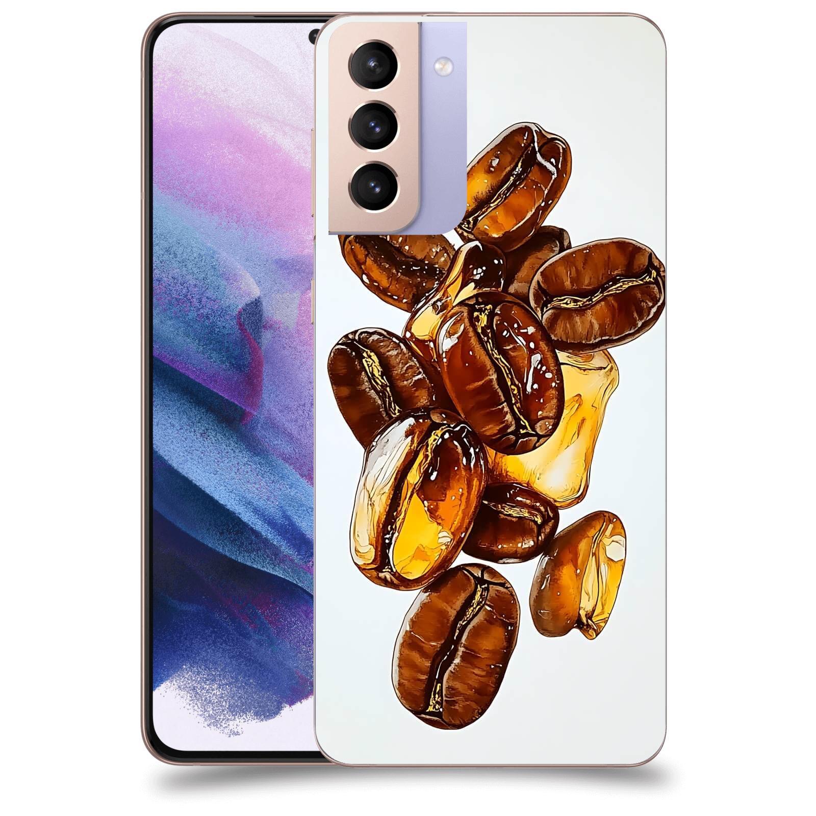 ACOVER Kryt na mobil Samsung Galaxy S21+ G996F - Karamelová energie