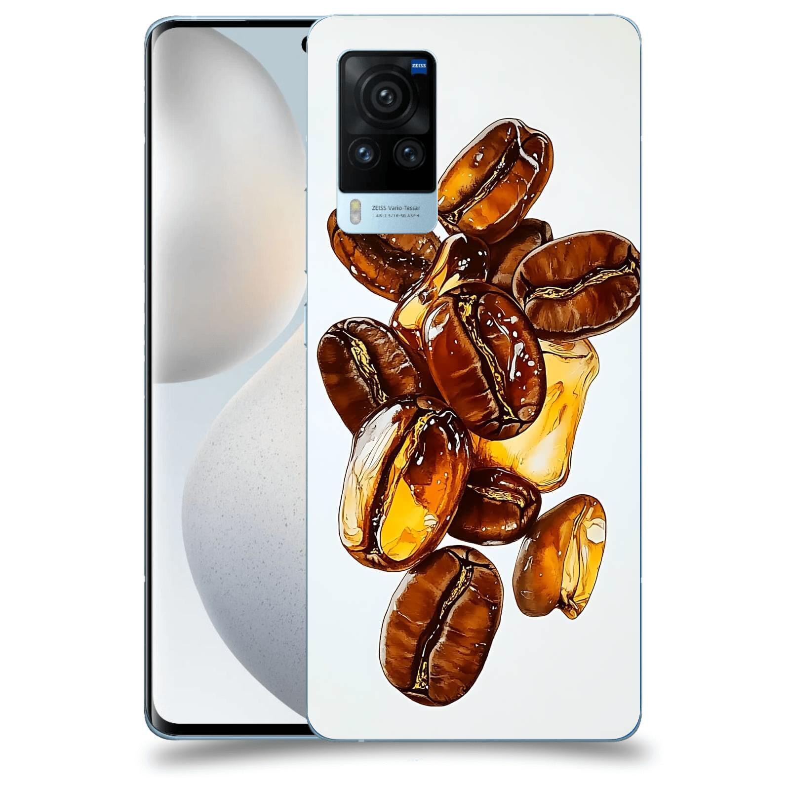 ACOVER Kryt na mobil Vivo X60 Pro 5G - Karamelová energie