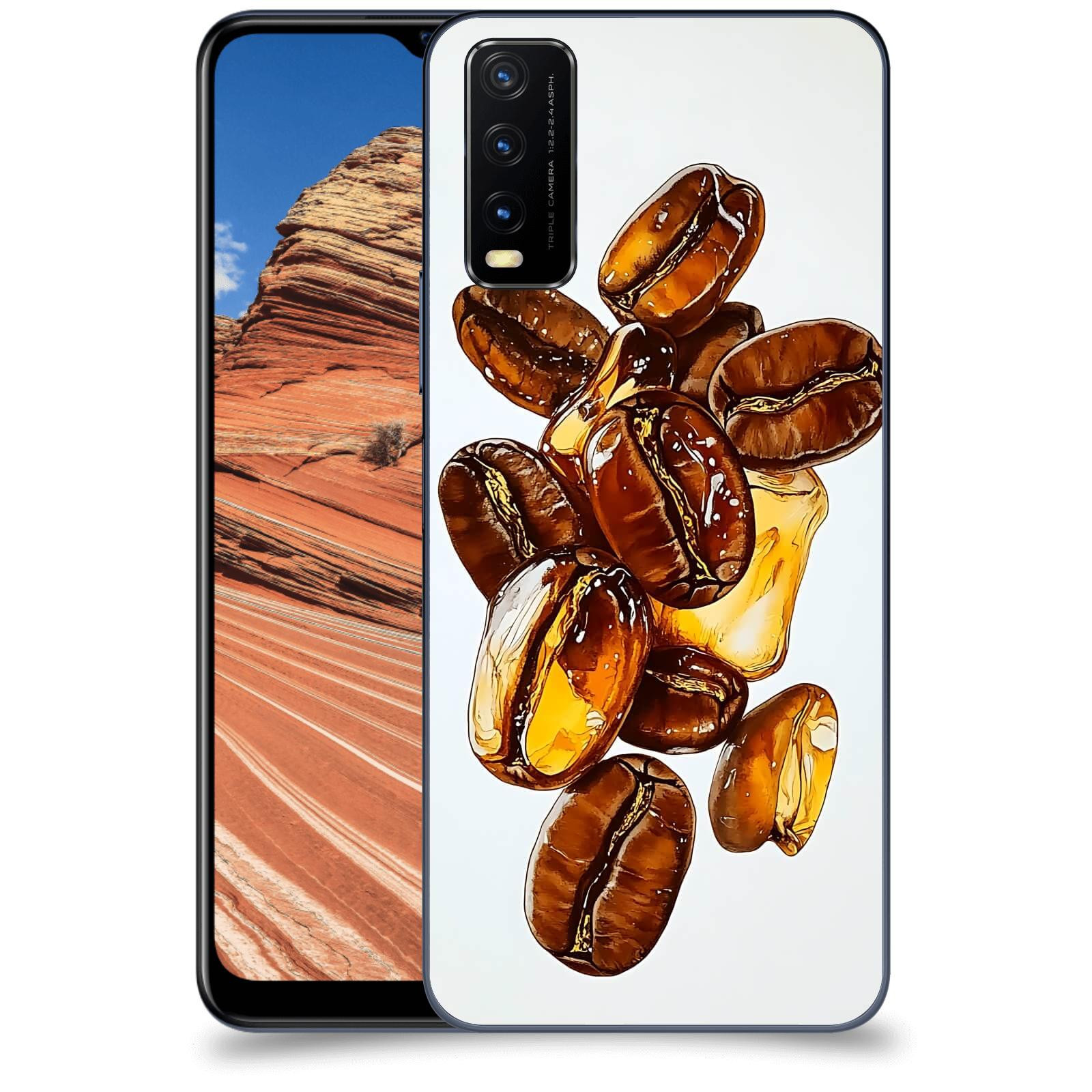 ACOVER Kryt na mobil Vivo Y20s - Karamelová energie