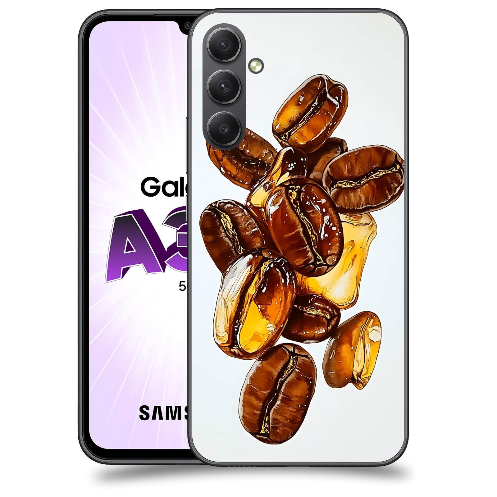ACOVER Kryt na mobil Samsung Galaxy A34 - Karamelová energie
