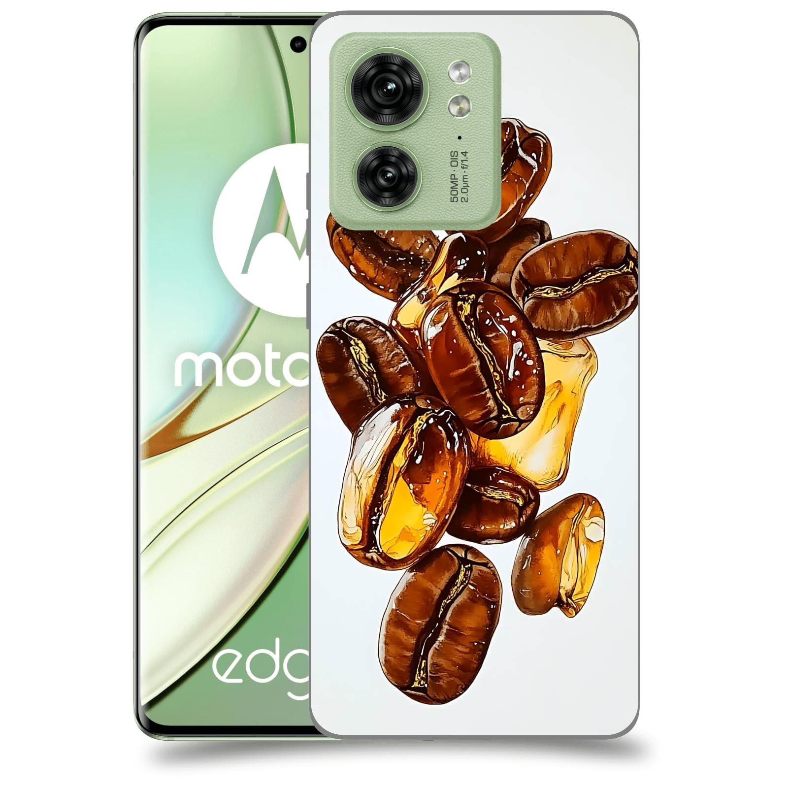 ACOVER Kryt na mobil Motorola EDGE 40 5G - Karamelová energie