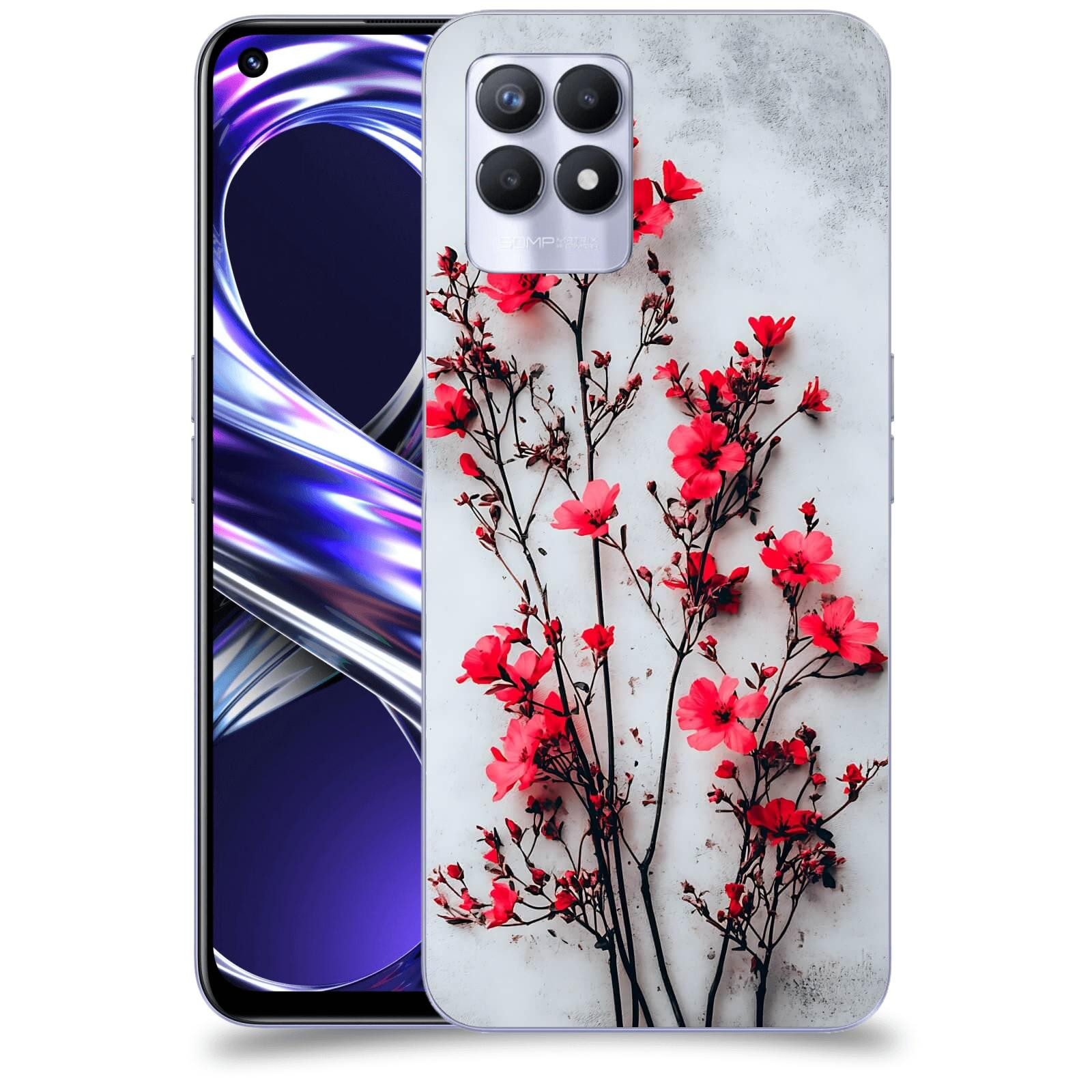 ACOVER Kryt na mobil Realme 8i - Kontrastní elegance