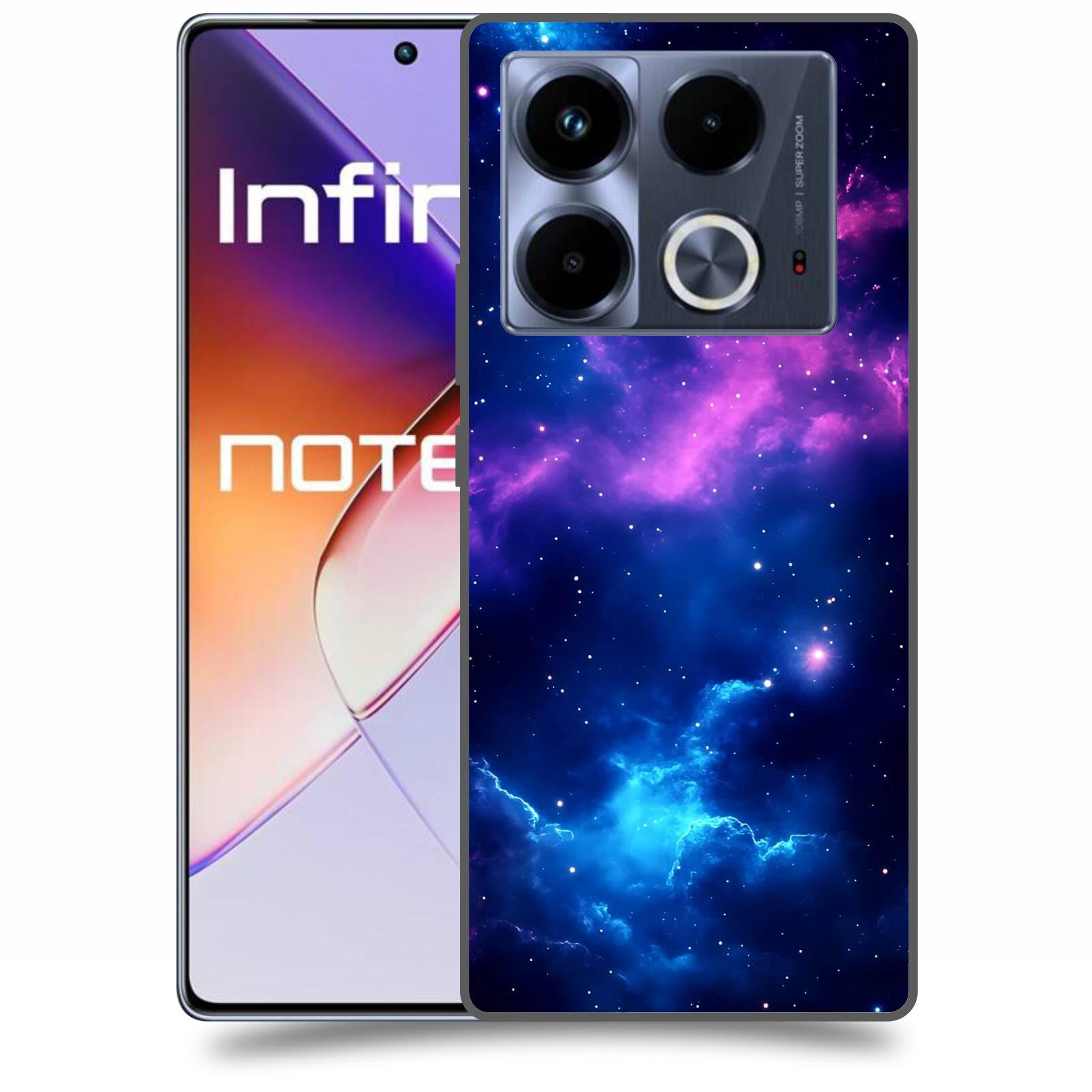 ACOVER Kryt na mobil Infinix Note 40 - Kosmická symfonie