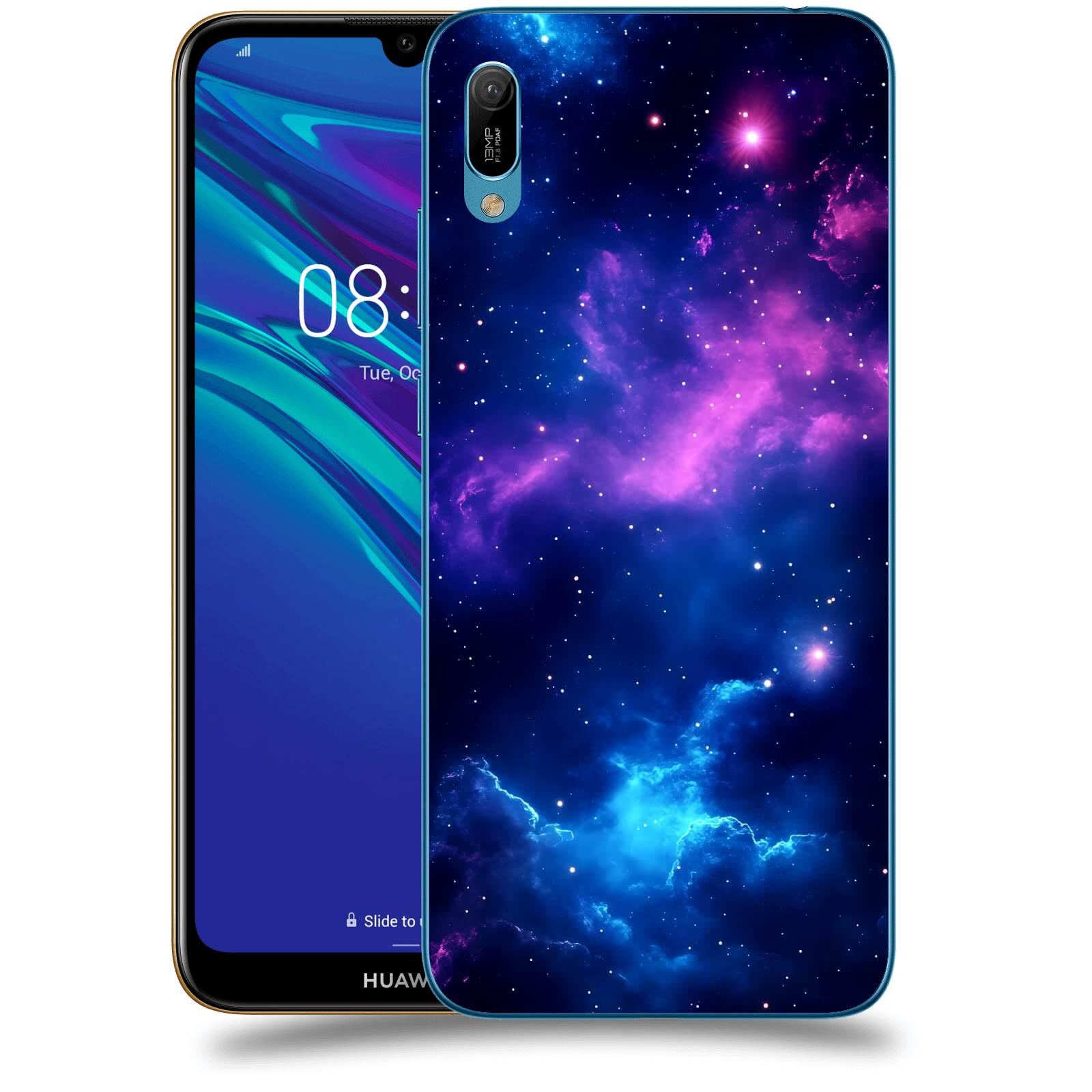 ACOVER Kryt na mobil Huawei Y6 2019 - Kosmická symfonie