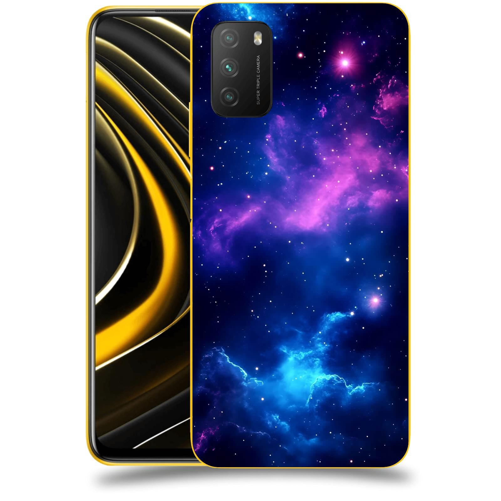 ACOVER Kryt na mobil Xiaomi Poco M3 - Kosmická symfonie
