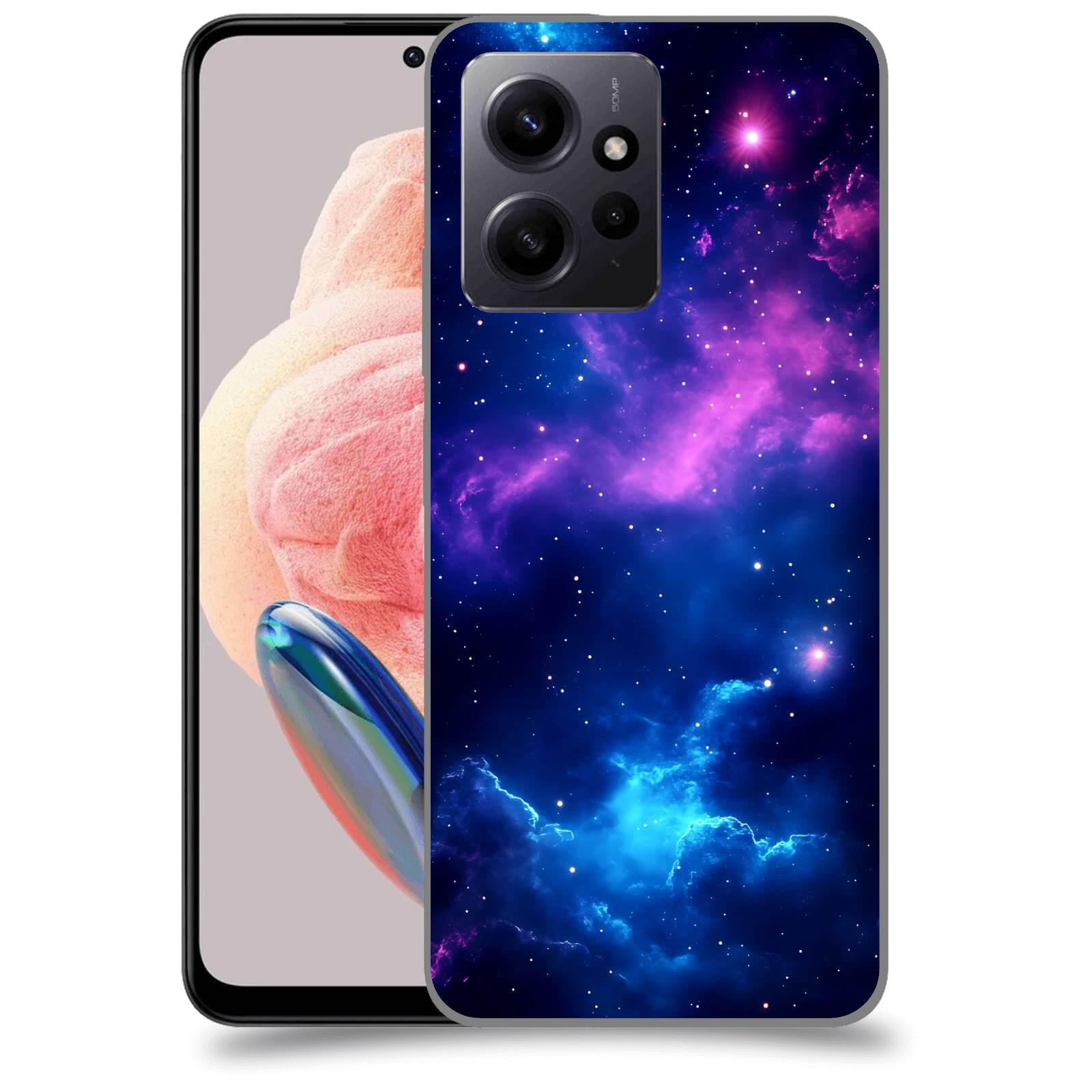 ACOVER Kryt na mobil Xiaomi Redmi Note 12 4G - Kosmická symfonie