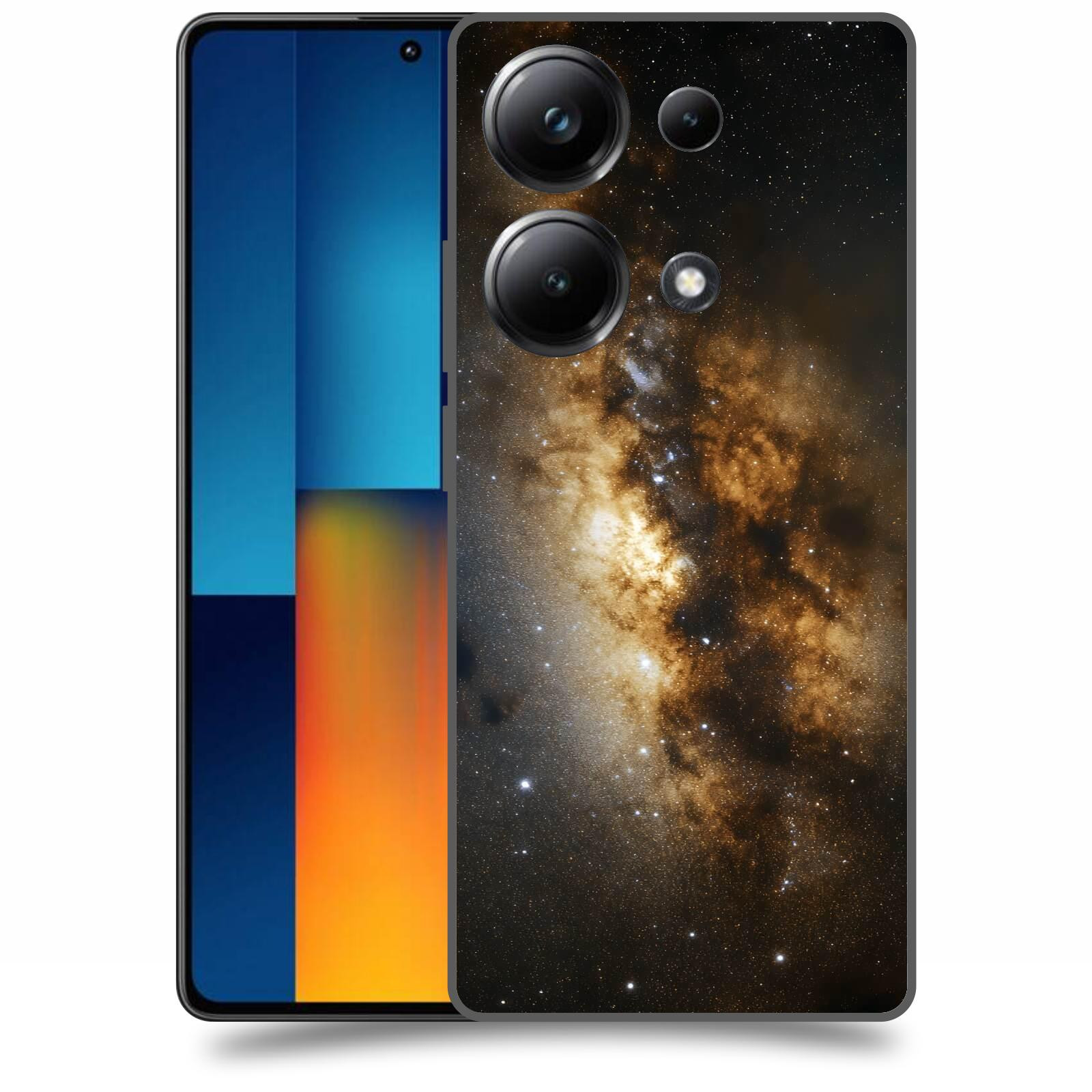 ACOVER Kryt na mobil Poco M6 - Kosmický oheň