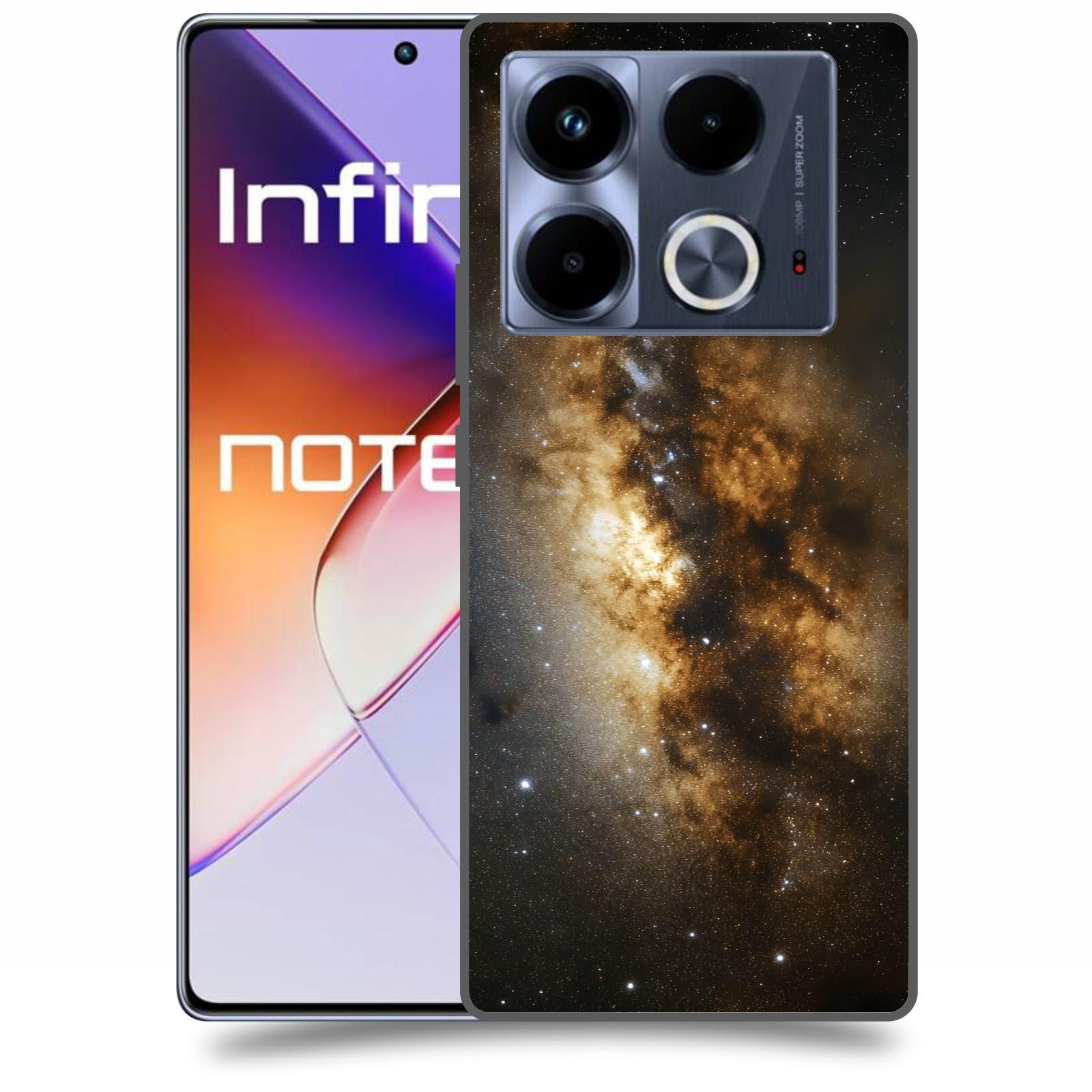 ACOVER Kryt na mobil Infinix Note 40 - Kosmický oheň