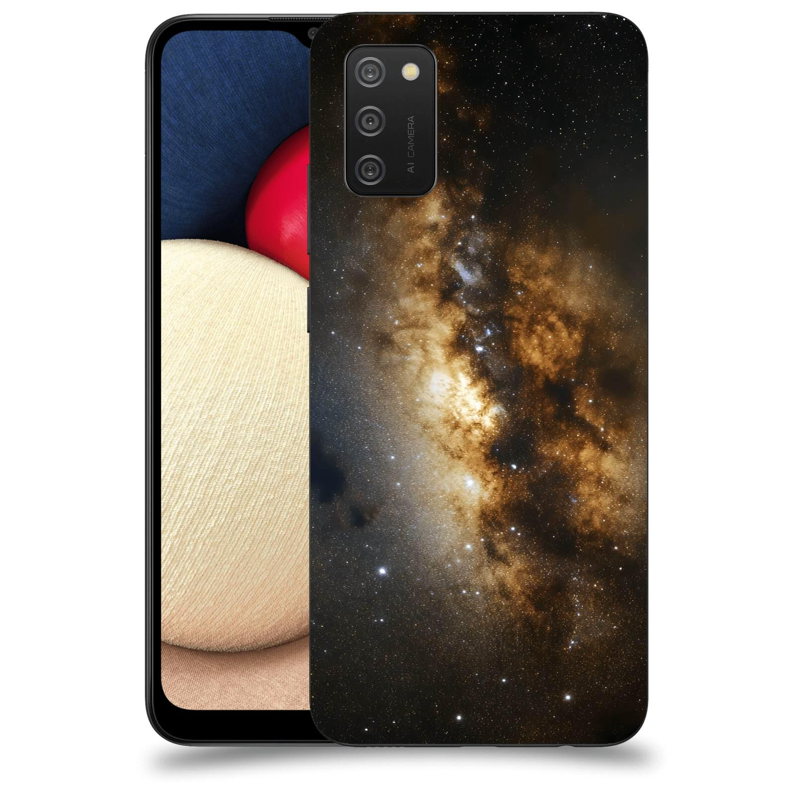 ACOVER Kryt na mobil Samsung Galaxy A02s A025G - Kosmický oheň