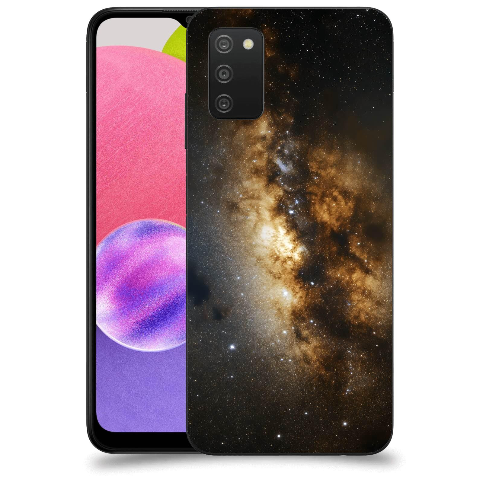 ACOVER Kryt na mobil Samsung Galaxy A03s A037G - Kosmický oheň
