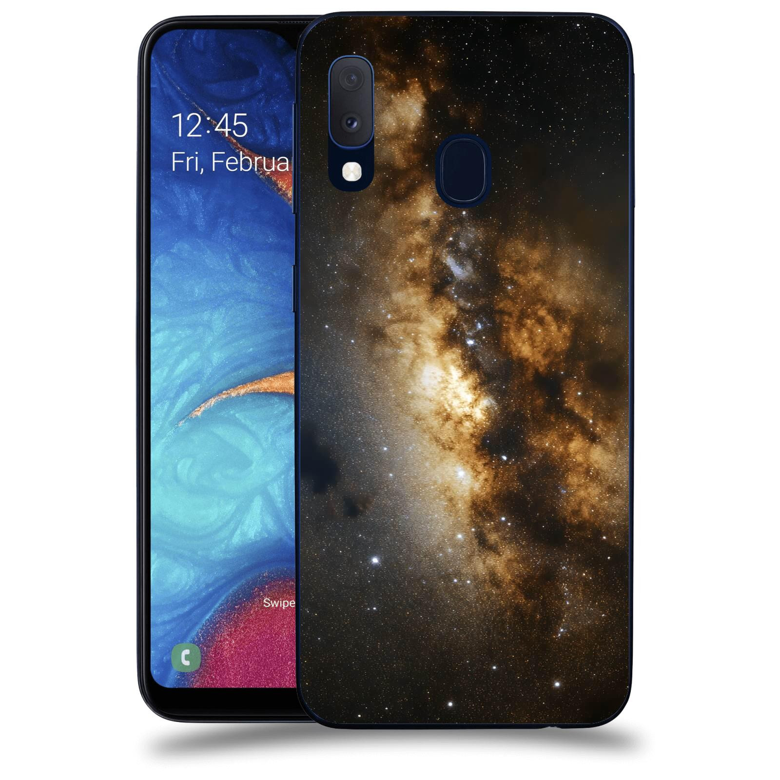 ACOVER Kryt na mobil Samsung Galaxy A20e A202F - Kosmický oheň