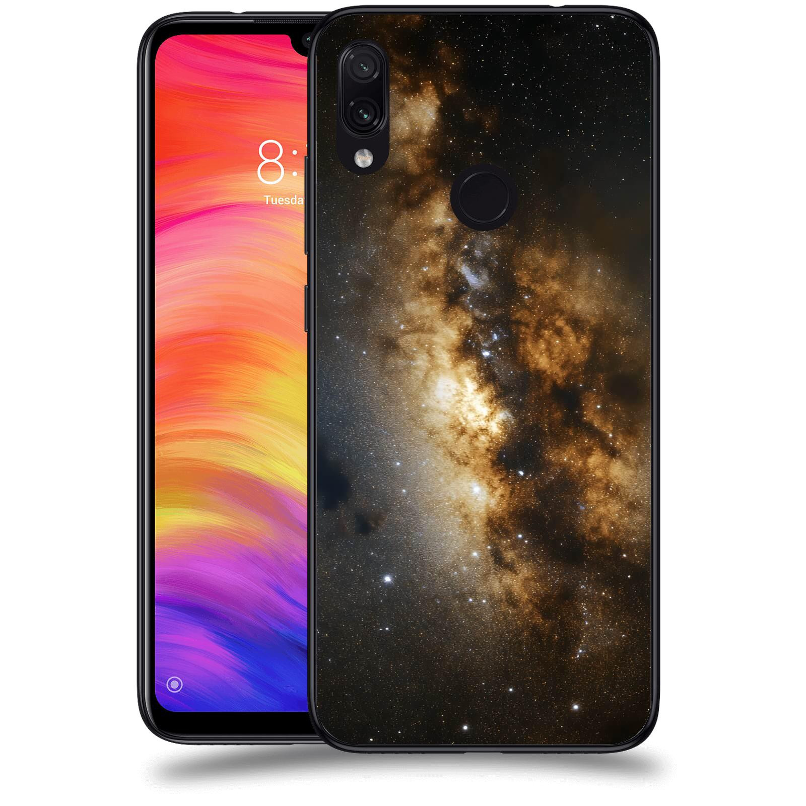ACOVER Kryt na mobil Xiaomi Redmi Note 7 - Kosmický oheň