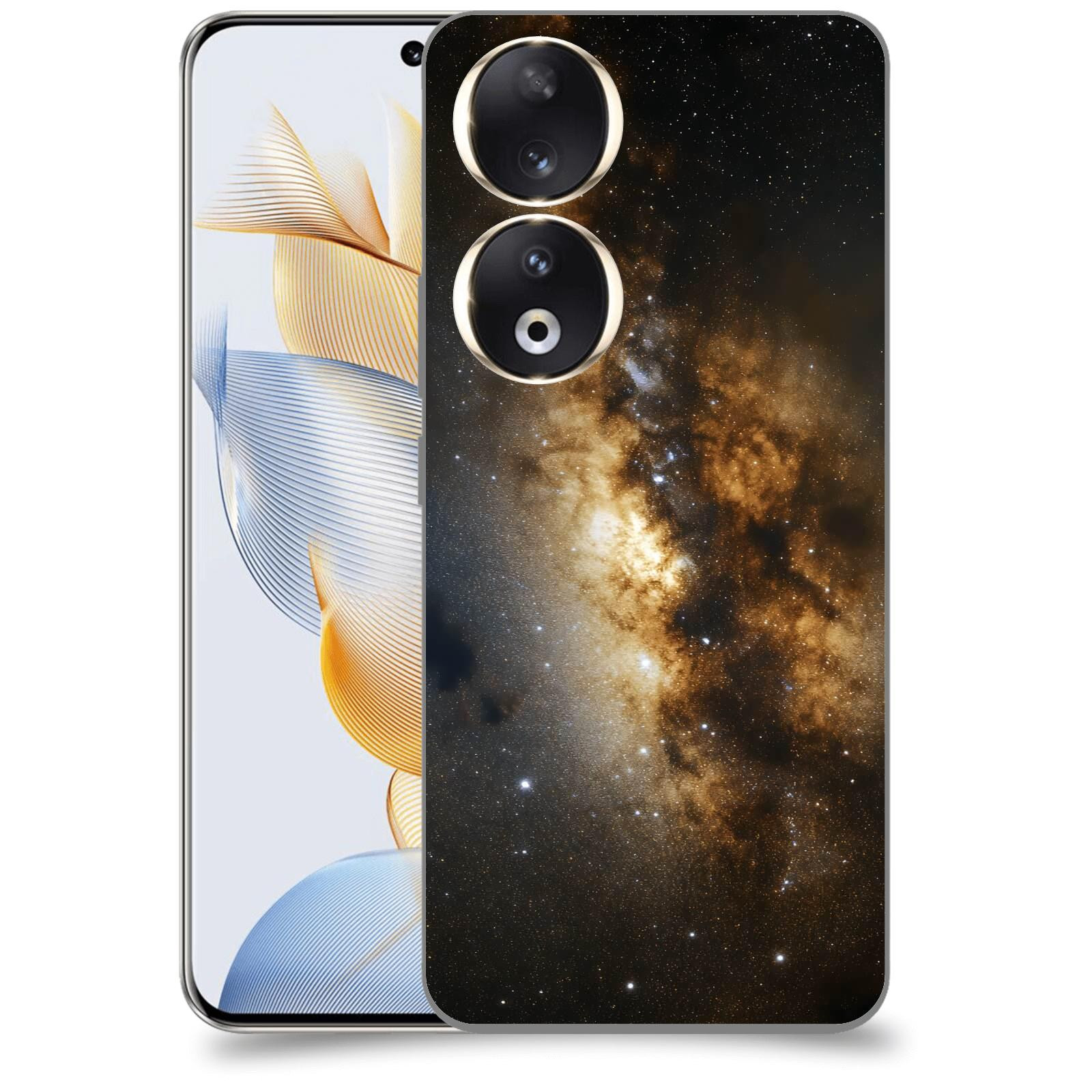 ACOVER Kryt na mobil Honor 90 - Kosmický oheň