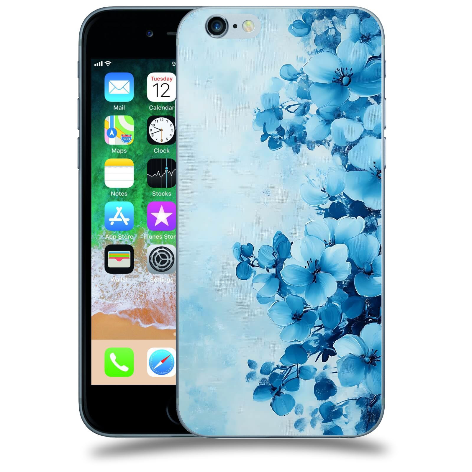 ACOVER Kryt na mobil Apple iPhone 6/6S - Květinová malba